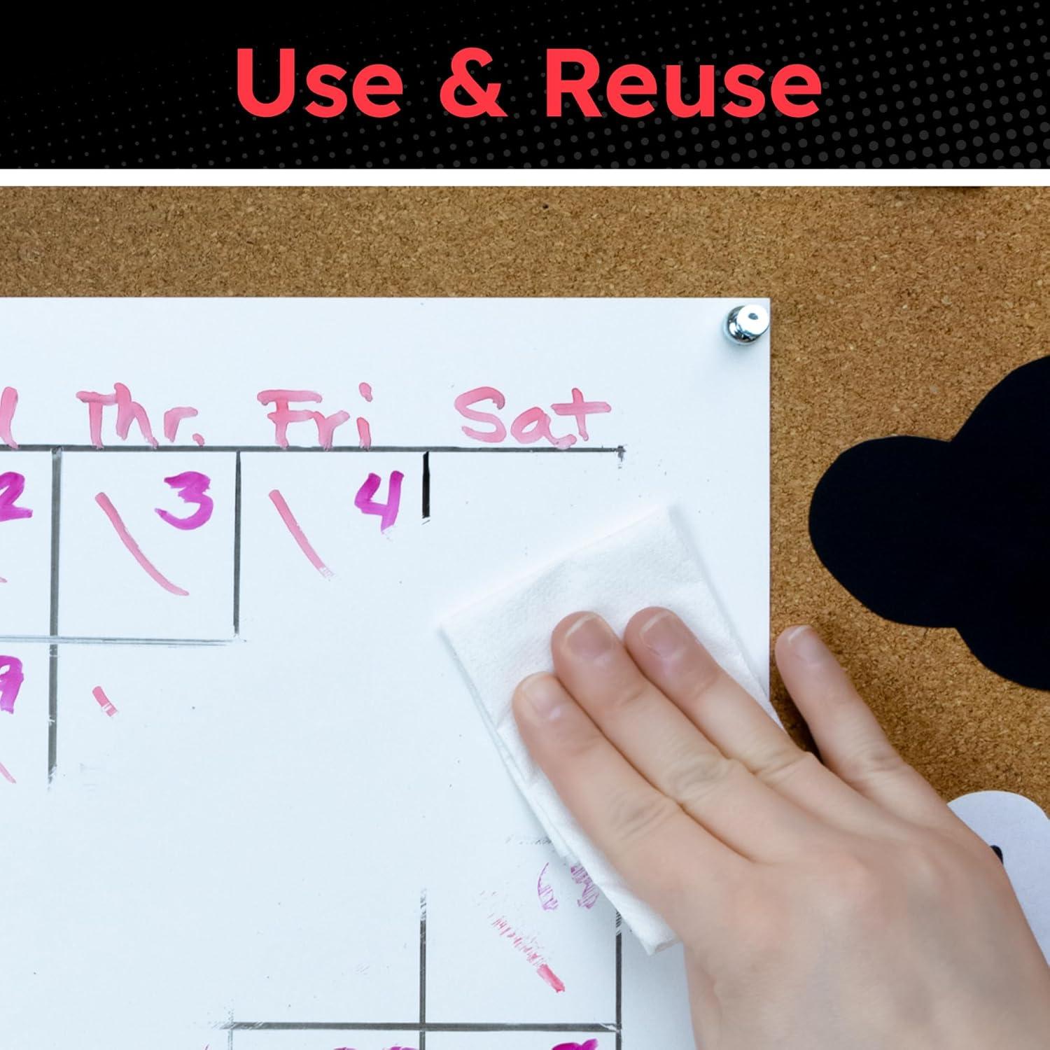 Papel Borrado en Seco Hygloss 28x36 cm - 30 Hojas Reutilizables