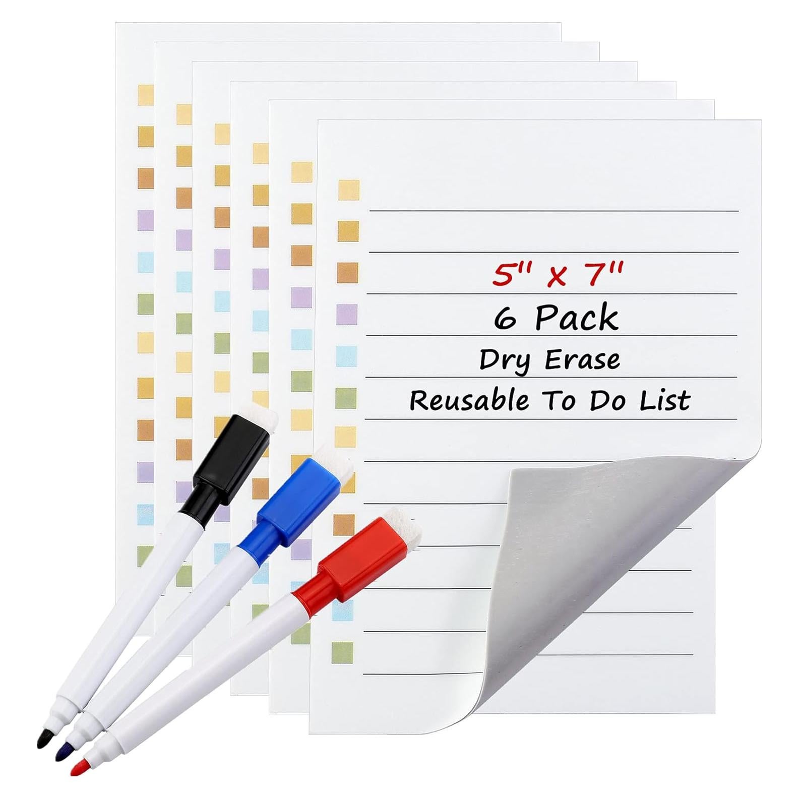 Notas Adhesivas Reutilizables Yoption 6 Piezas 12.7x17.8cm