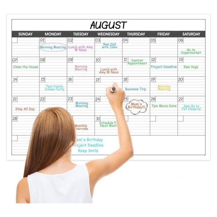 Calendario de Pared Borrable Lemome 76.2x101.6 cm Sin Fecha