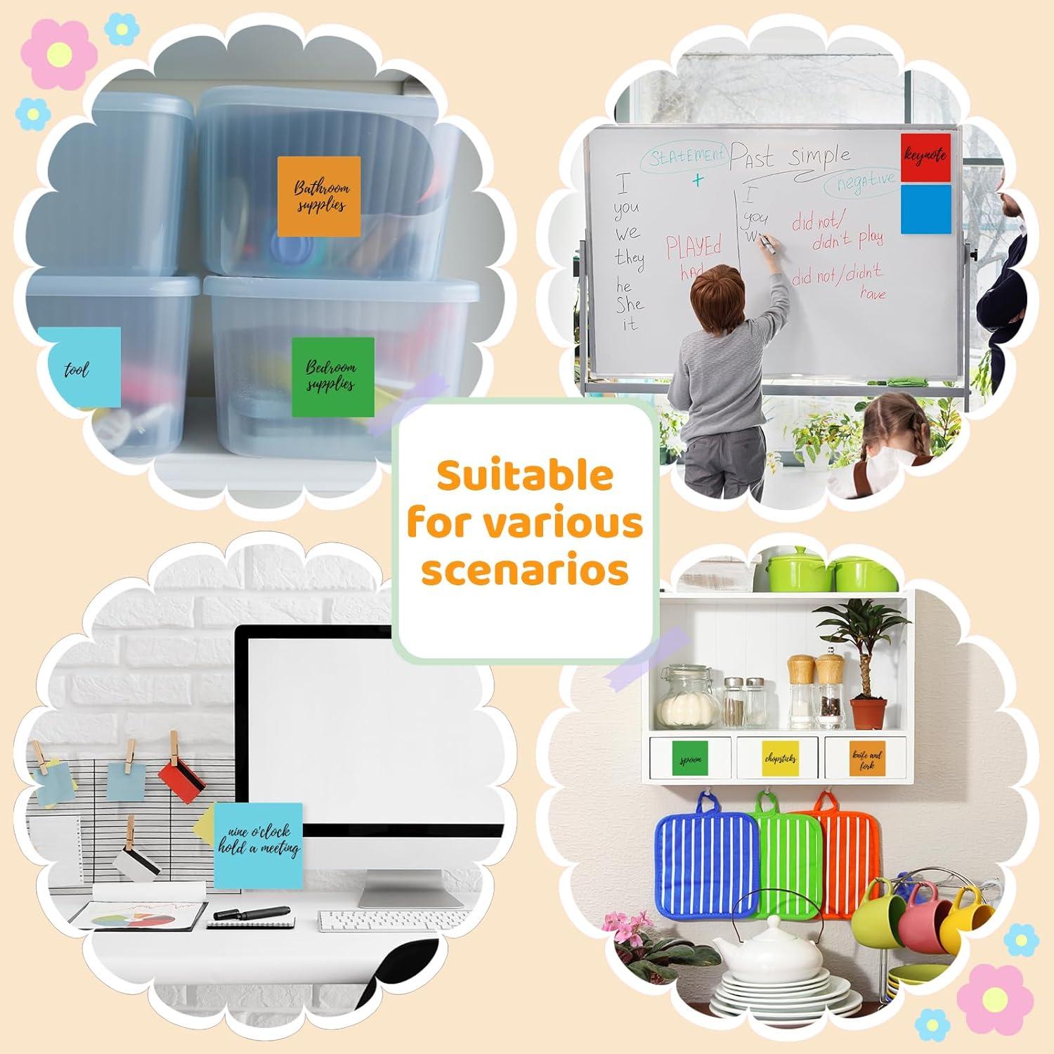 Notas Adhesivas Borrables Secas Fyguard 24 Pcs 2 Tamaños