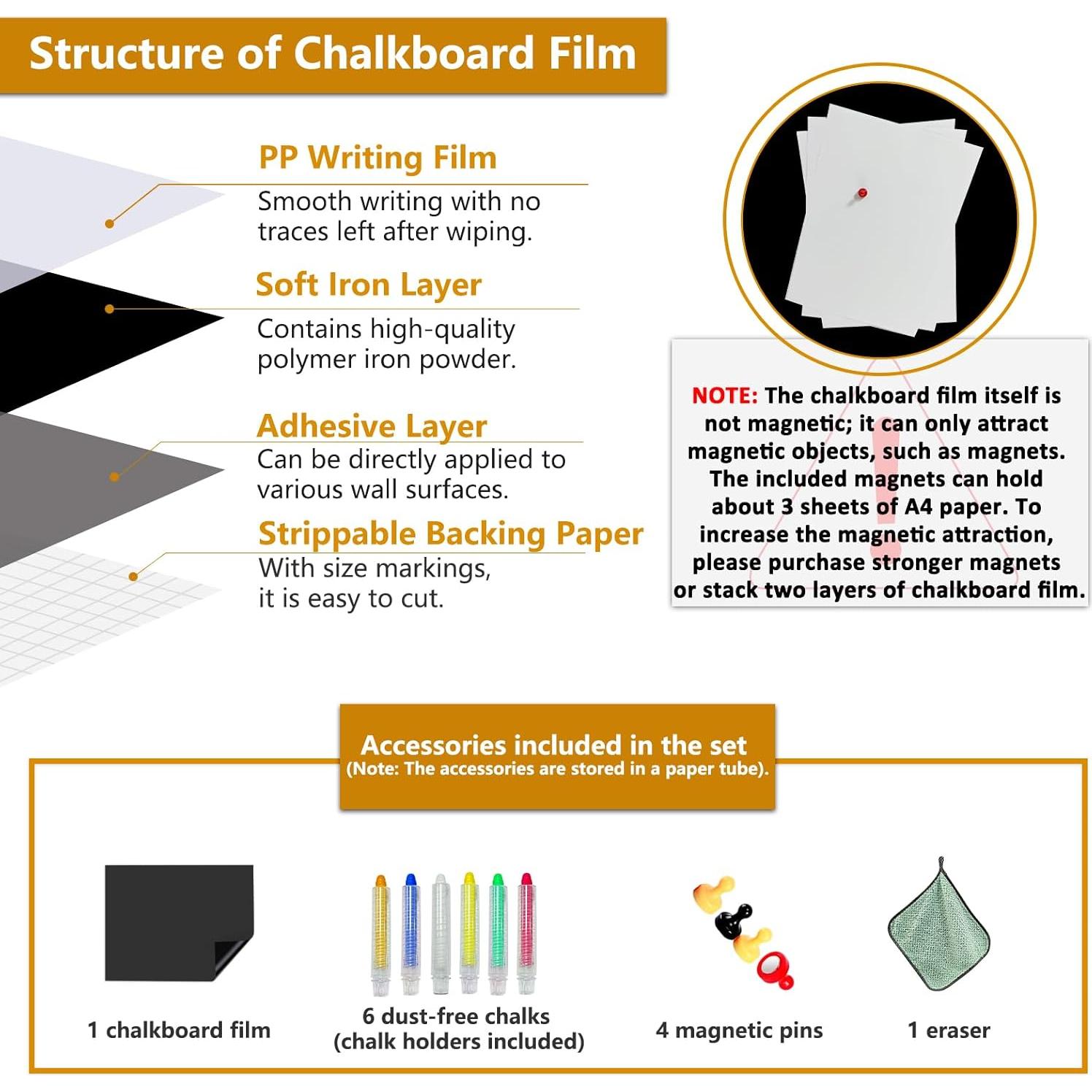 Papel Contacto Pizarra Magnética JUMUBOARD 61x30.5cm Autoadhesivo