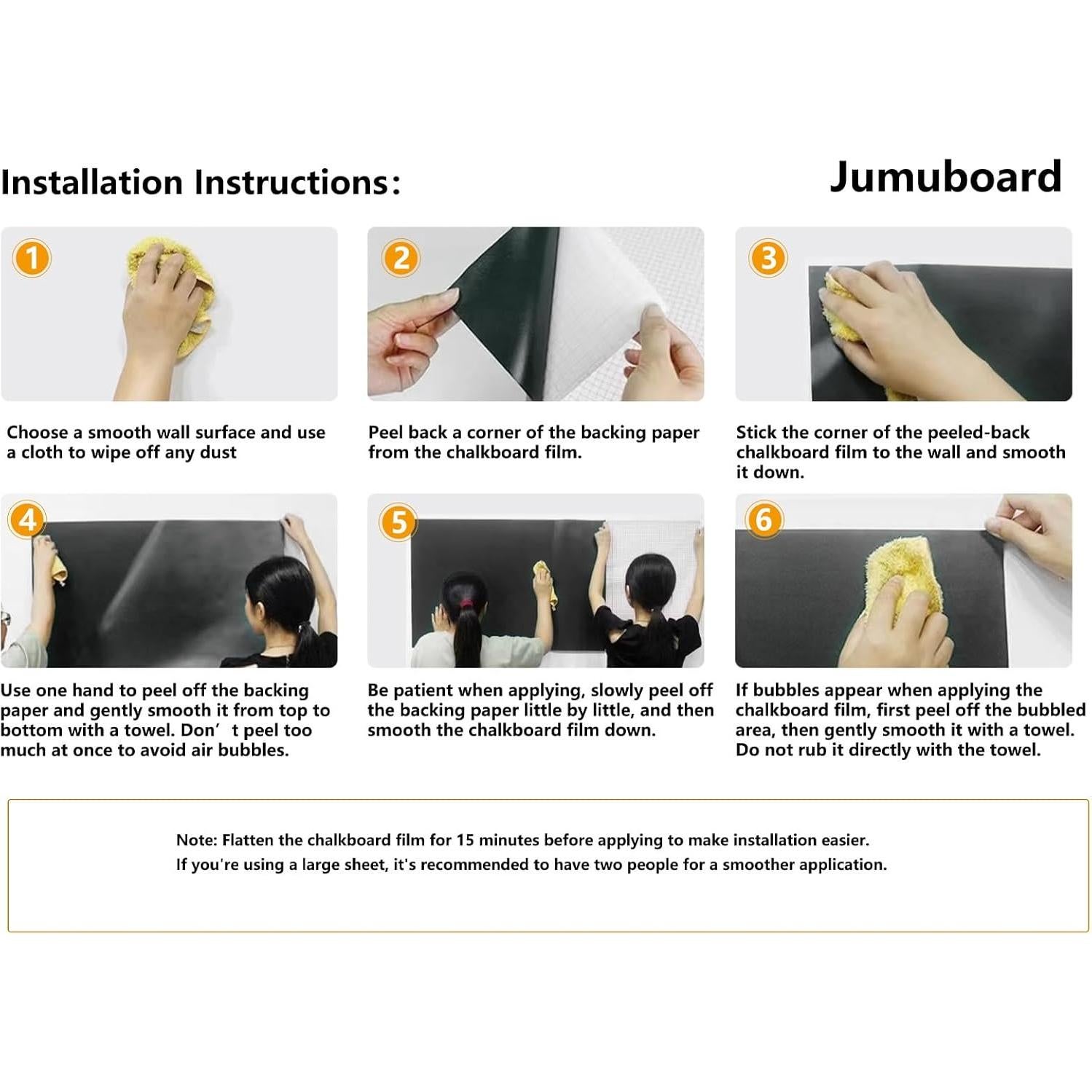 Papel Contacto Pizarra Magnética JUMUBOARD 61x30.5cm Autoadhesivo