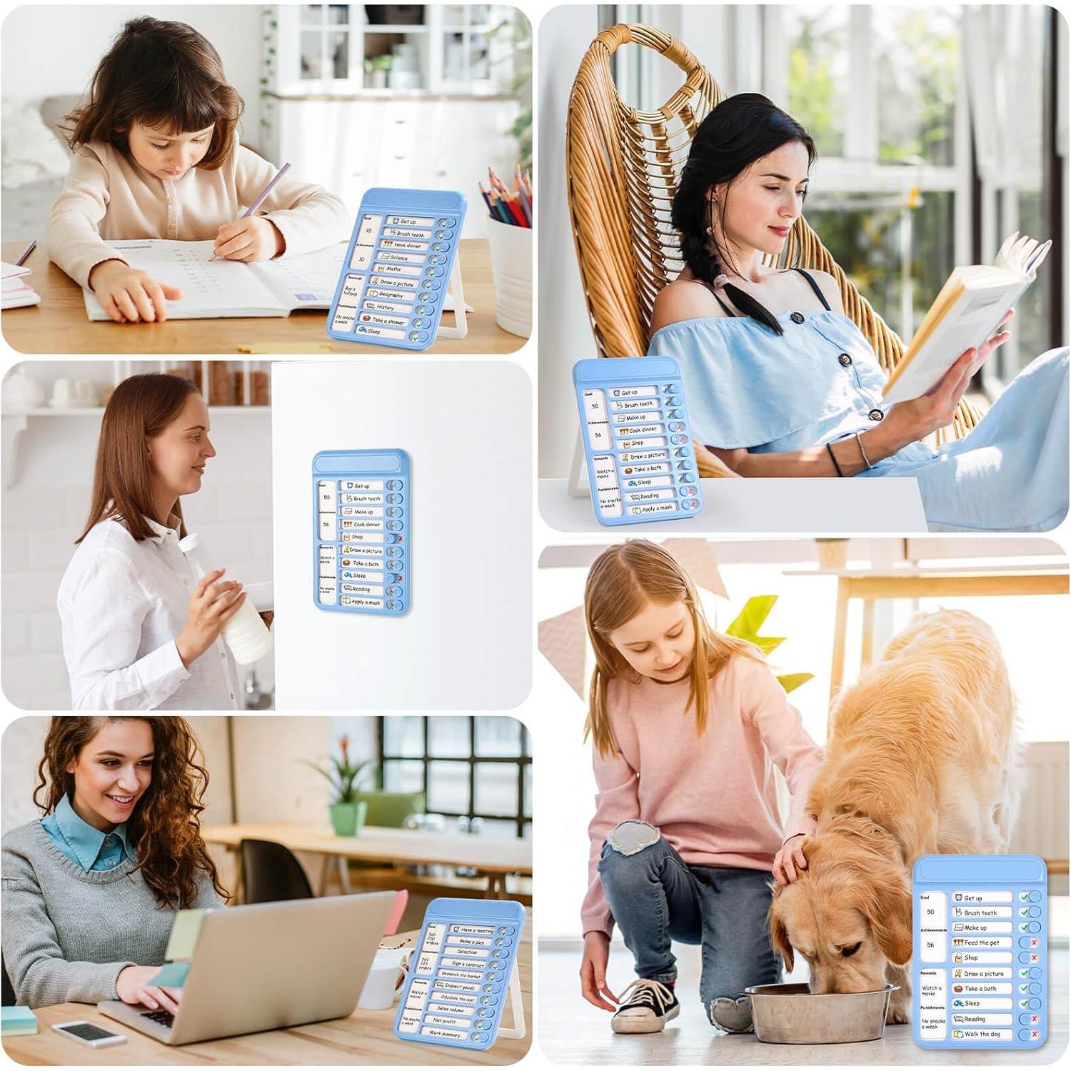 Tabla de Tareas Reutilizable Audab Azul 19x13 cm Magnética