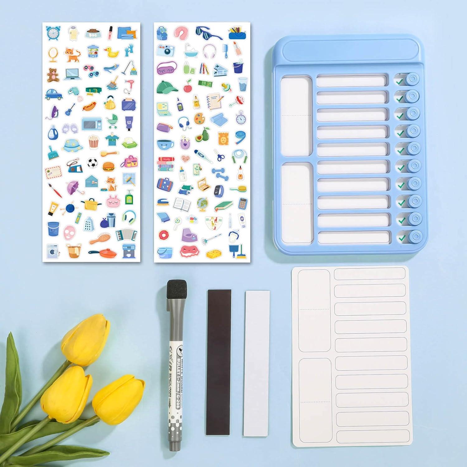 Tabla de Tareas Reutilizable Audab Azul 19x13 cm Magnética