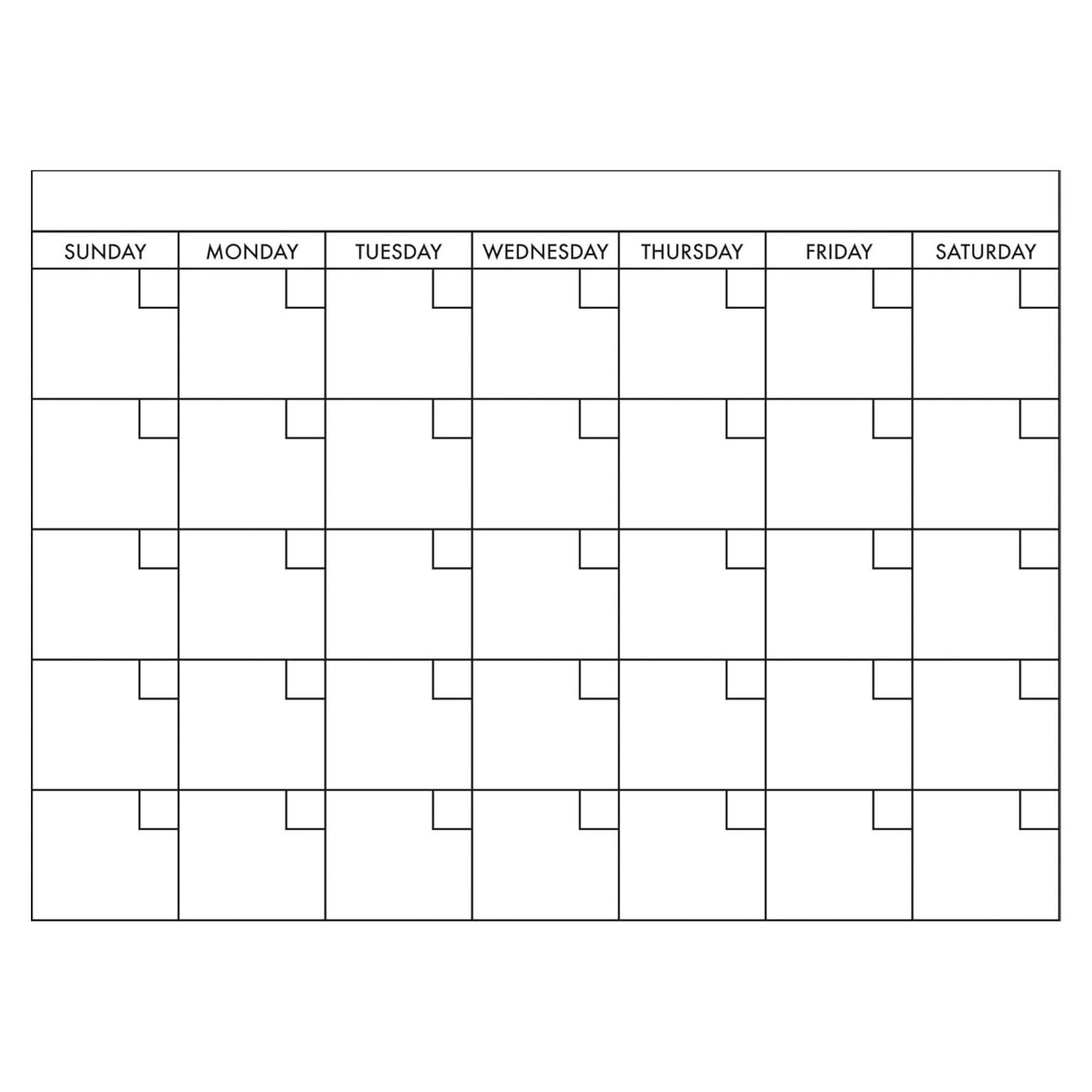 Calendario de Borrado en Seco RoomMates 44.5x61 cm Blanco