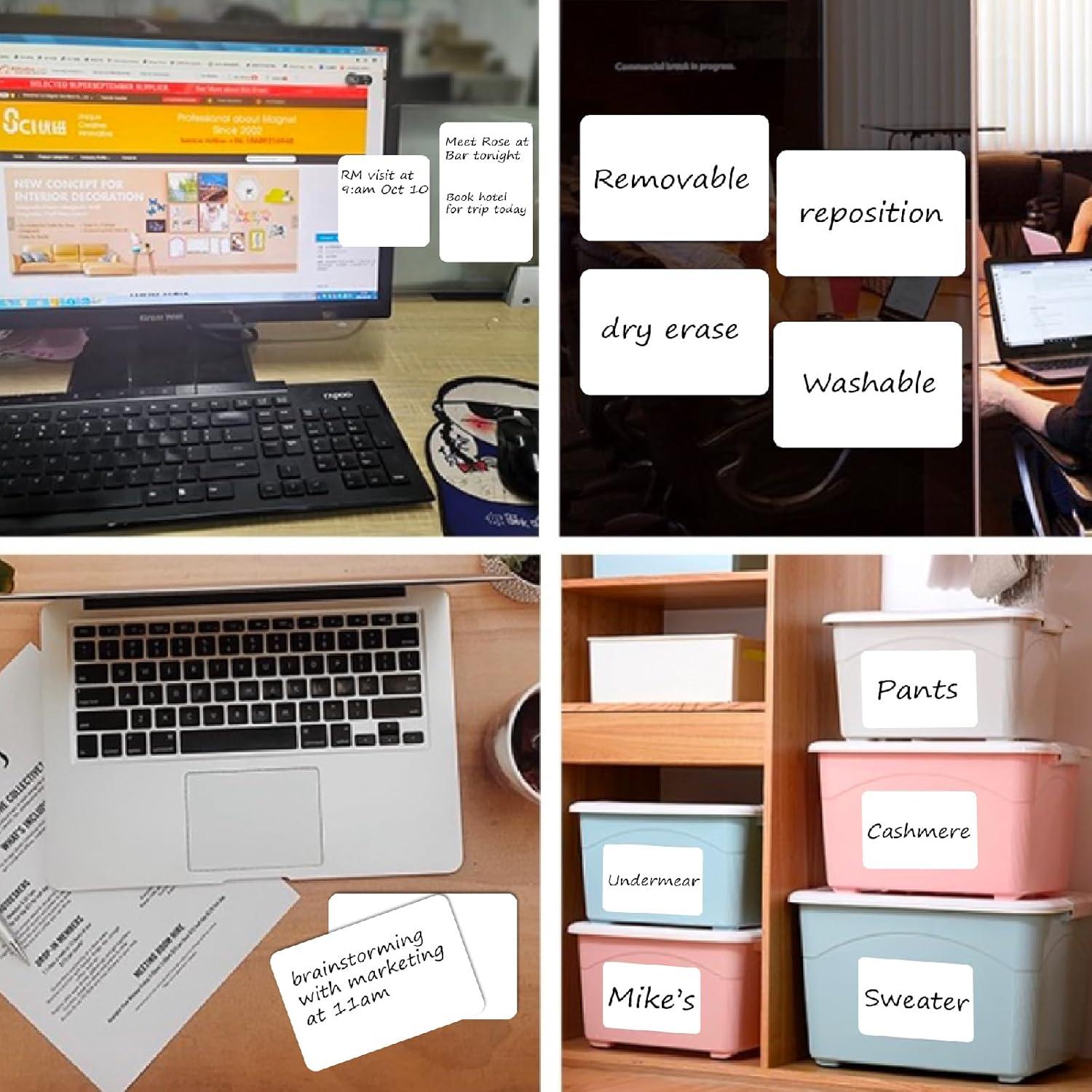 Etiquetas Adhesivas Borrables SVNOOC 4x6 cm 6 Paquete