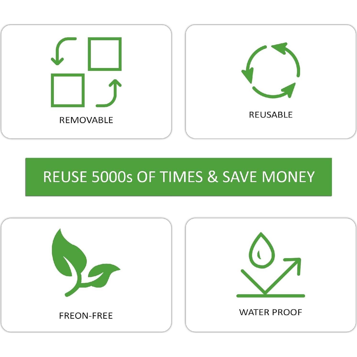 Etiquetas Adhesivas Borrables SVNOOC 4x6 cm 6 Paquete