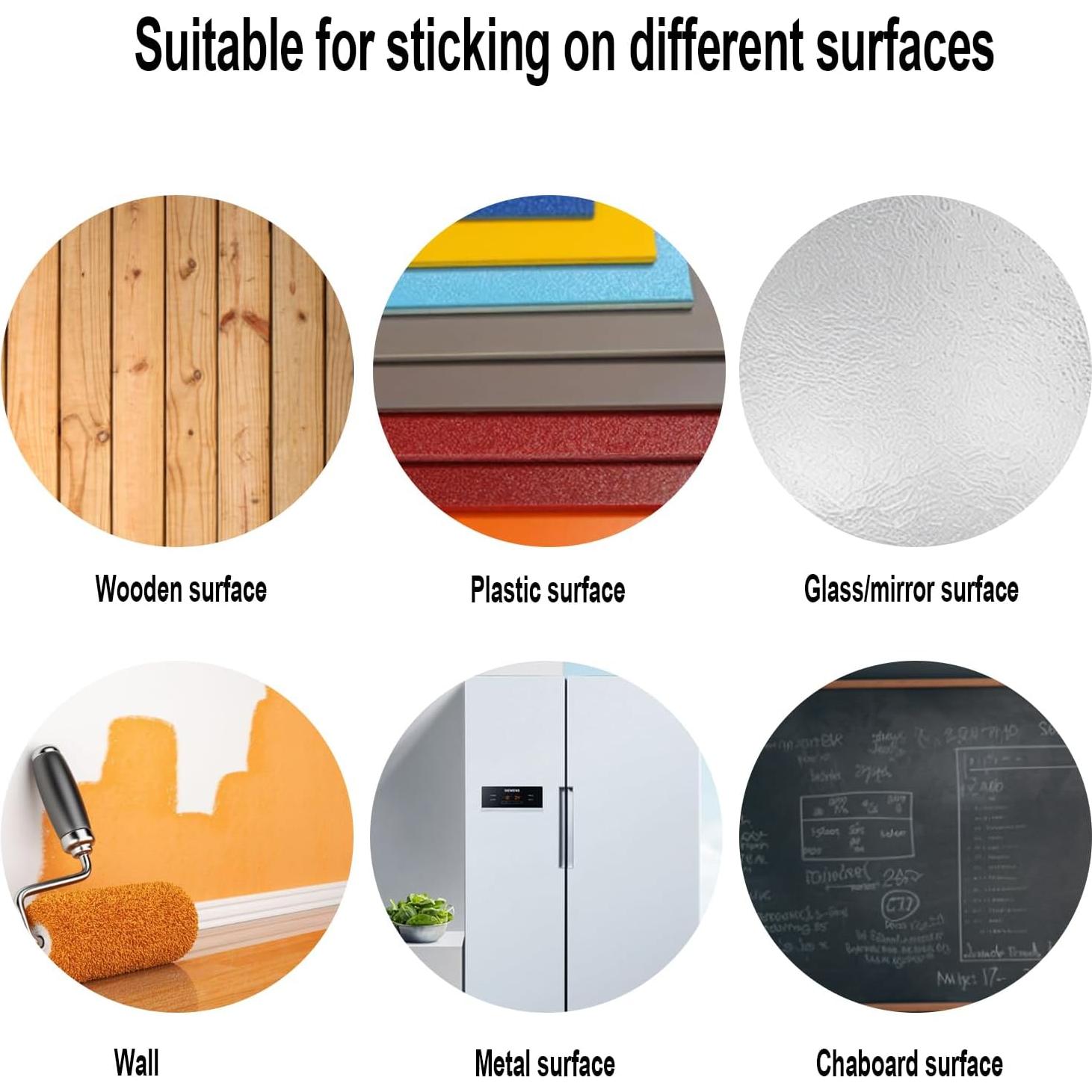 12 Círculos Borrables Negros FANOST 30 cm para Paredes