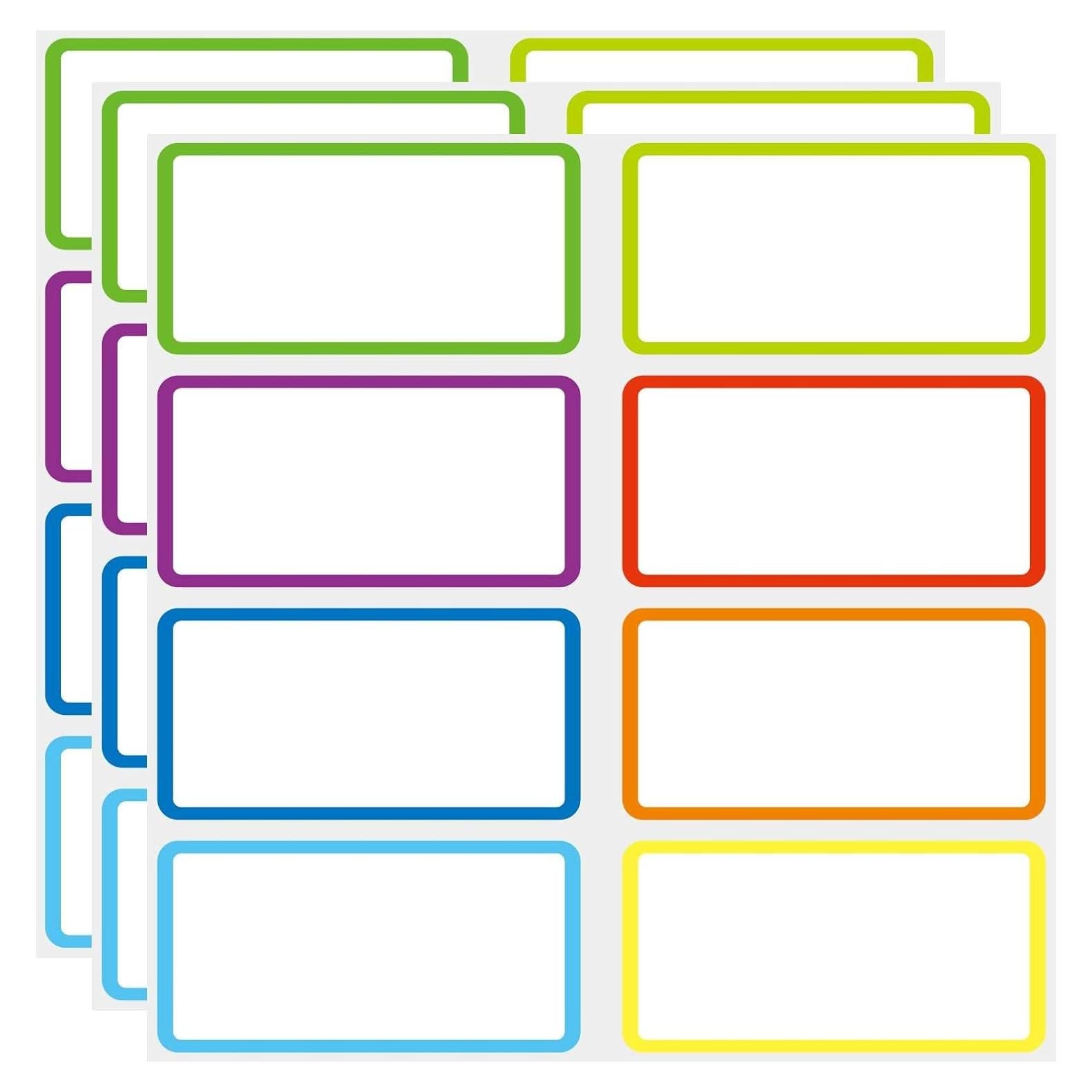 Etiquetas Reutilizables Borrado en Seco SVNOOC 5x10 cm 8 Colores