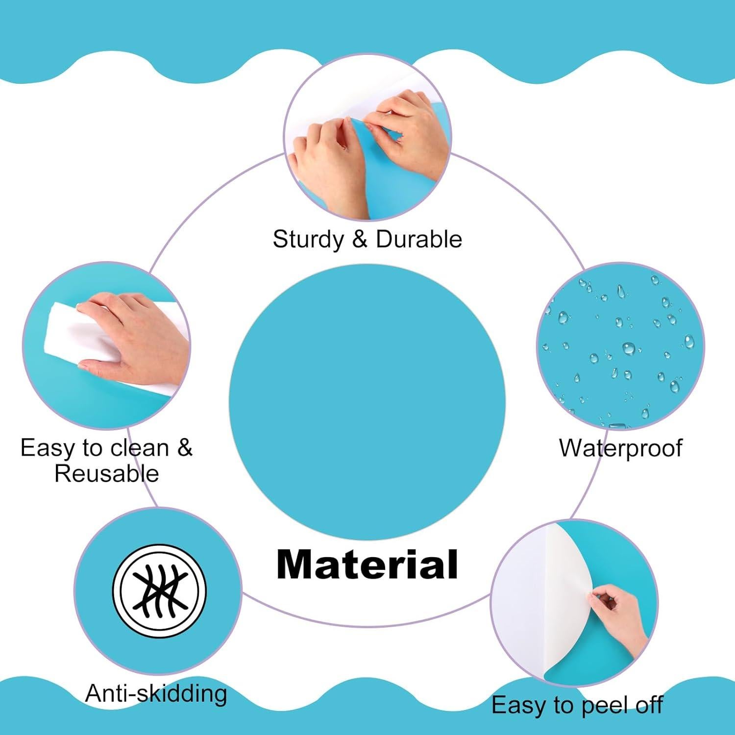 12 Puntos de Borrado en Seco Coloridos JarThenaAMCS 30.48 cm