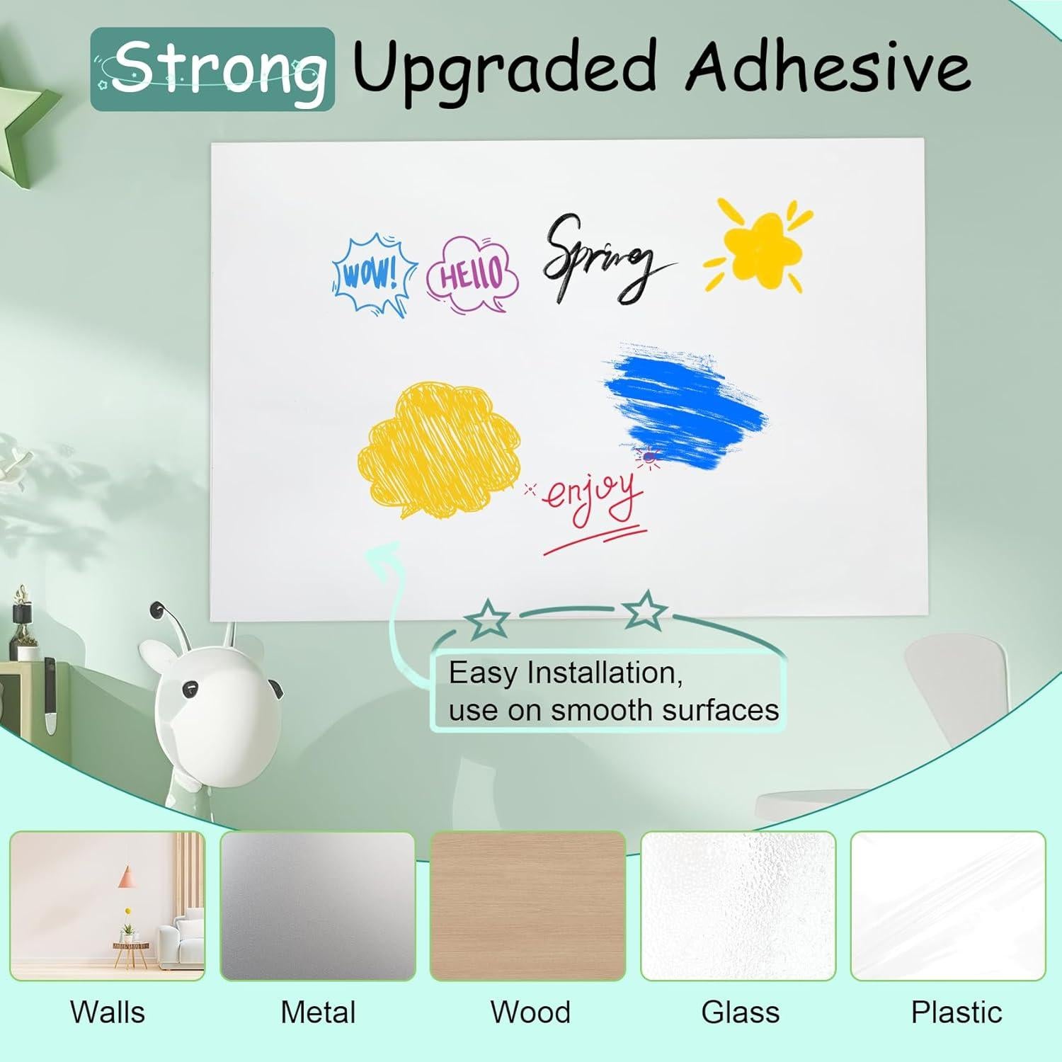 Papel de Pizarra Blanca Magnética Dreamtrue 61x40.6 cm