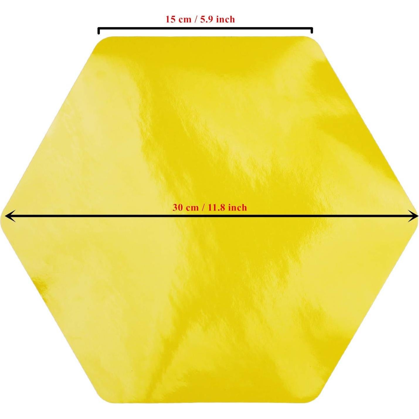 10 Pegatinas Hexagonales Coloridas LJY para Pizarra Borrable