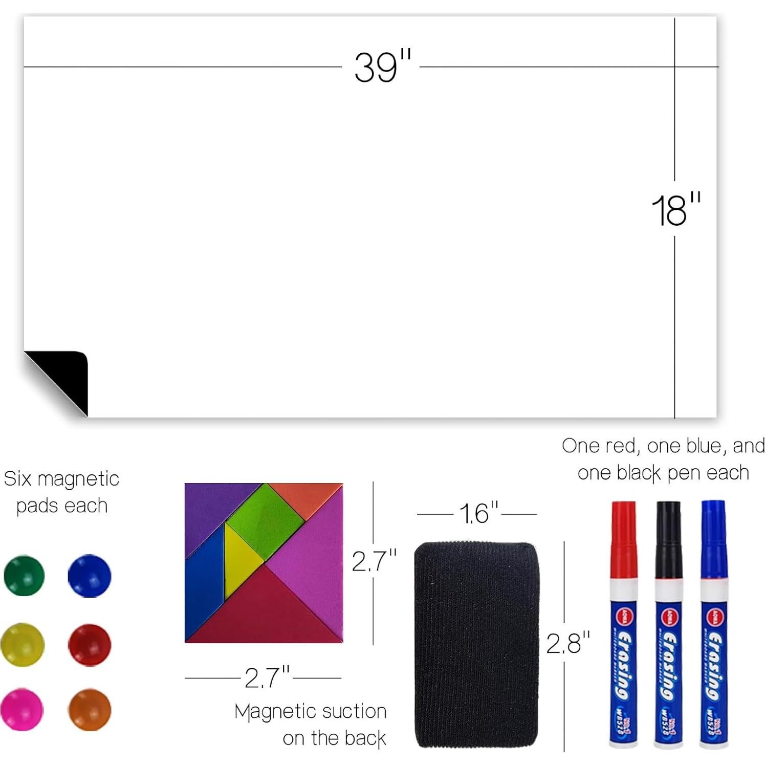 Papel Contacto Pizarra Blanca Magnética Septo 99x46 cm