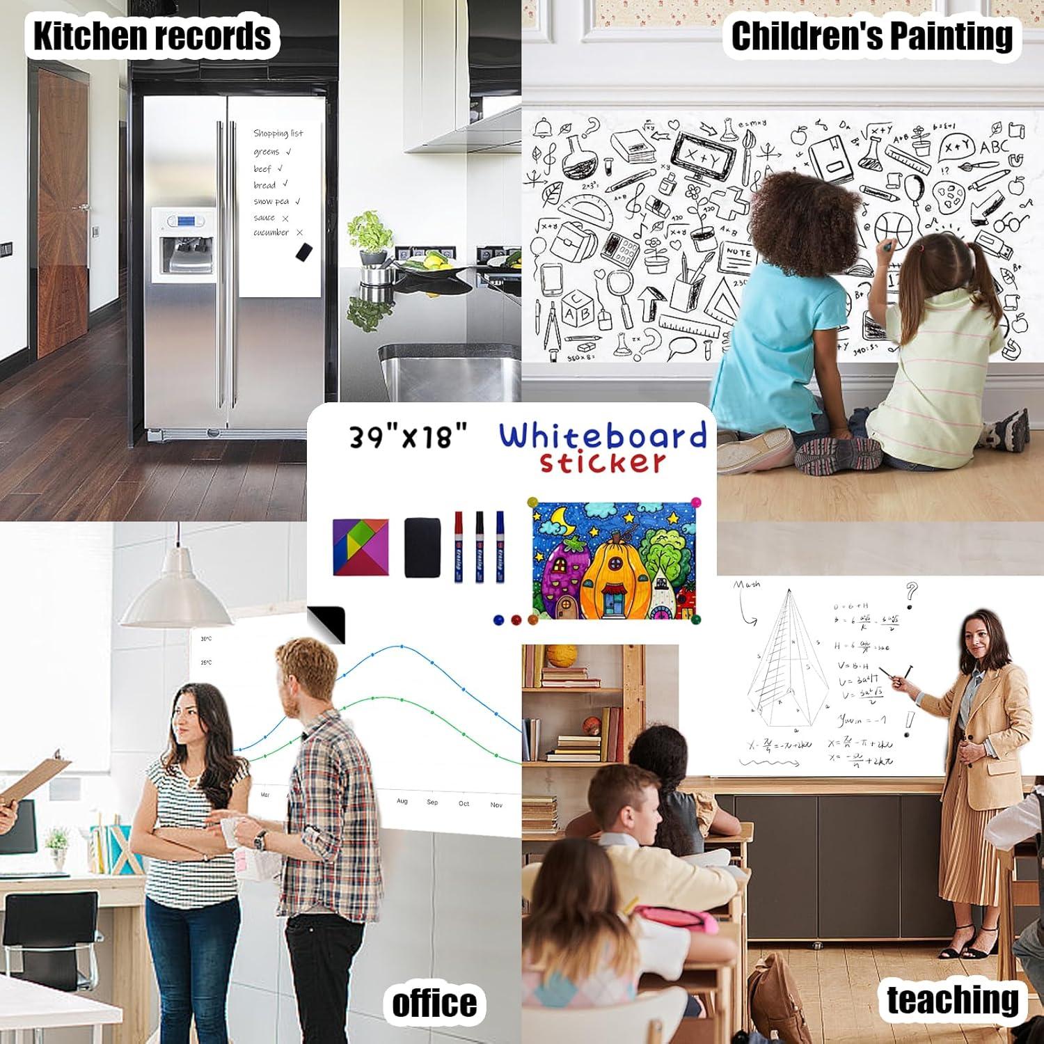 Papel Contacto Pizarra Blanca Magnética Septo 99x46 cm