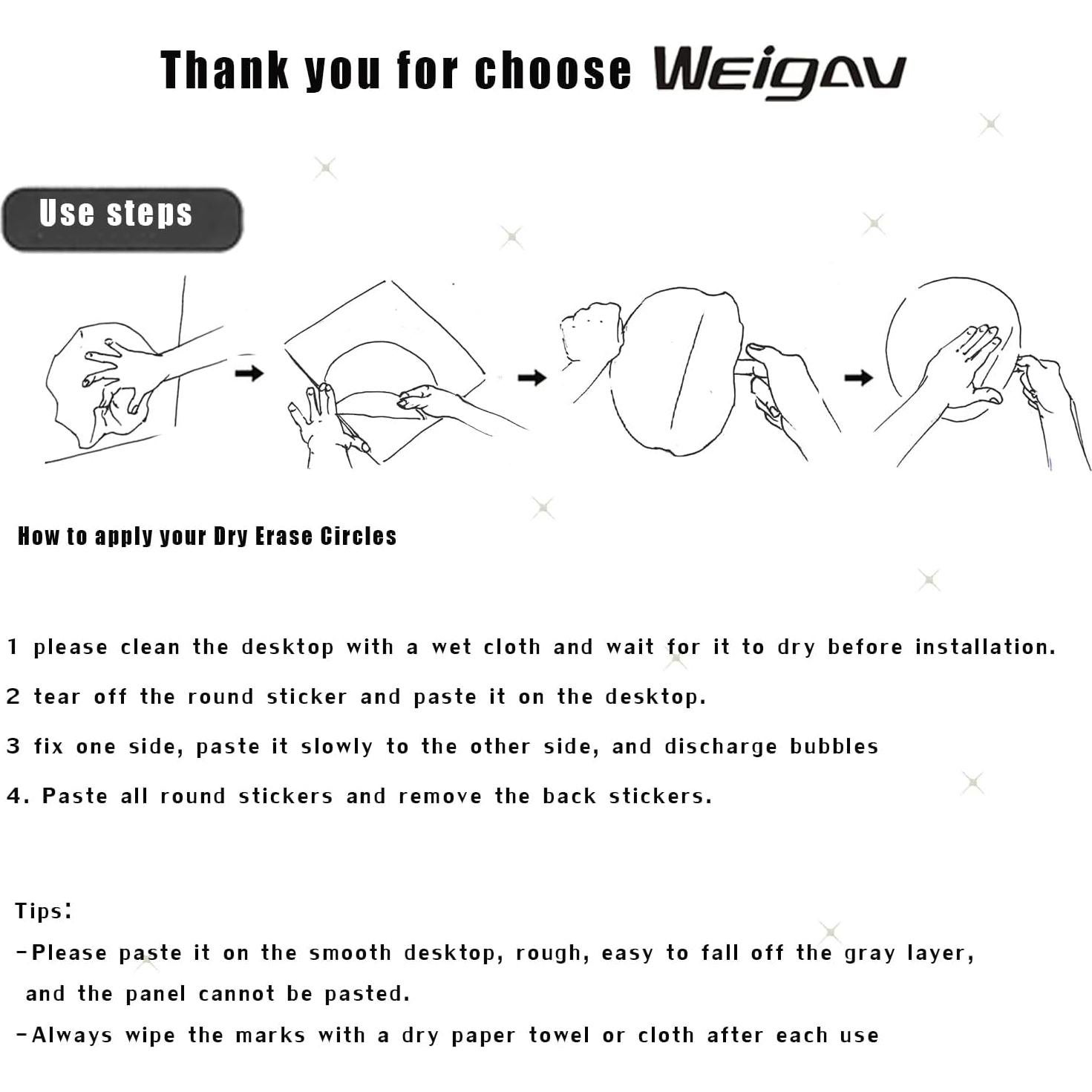 Paquete de 24 Marcadores de Pizarra Blanca Weigav 28 cm