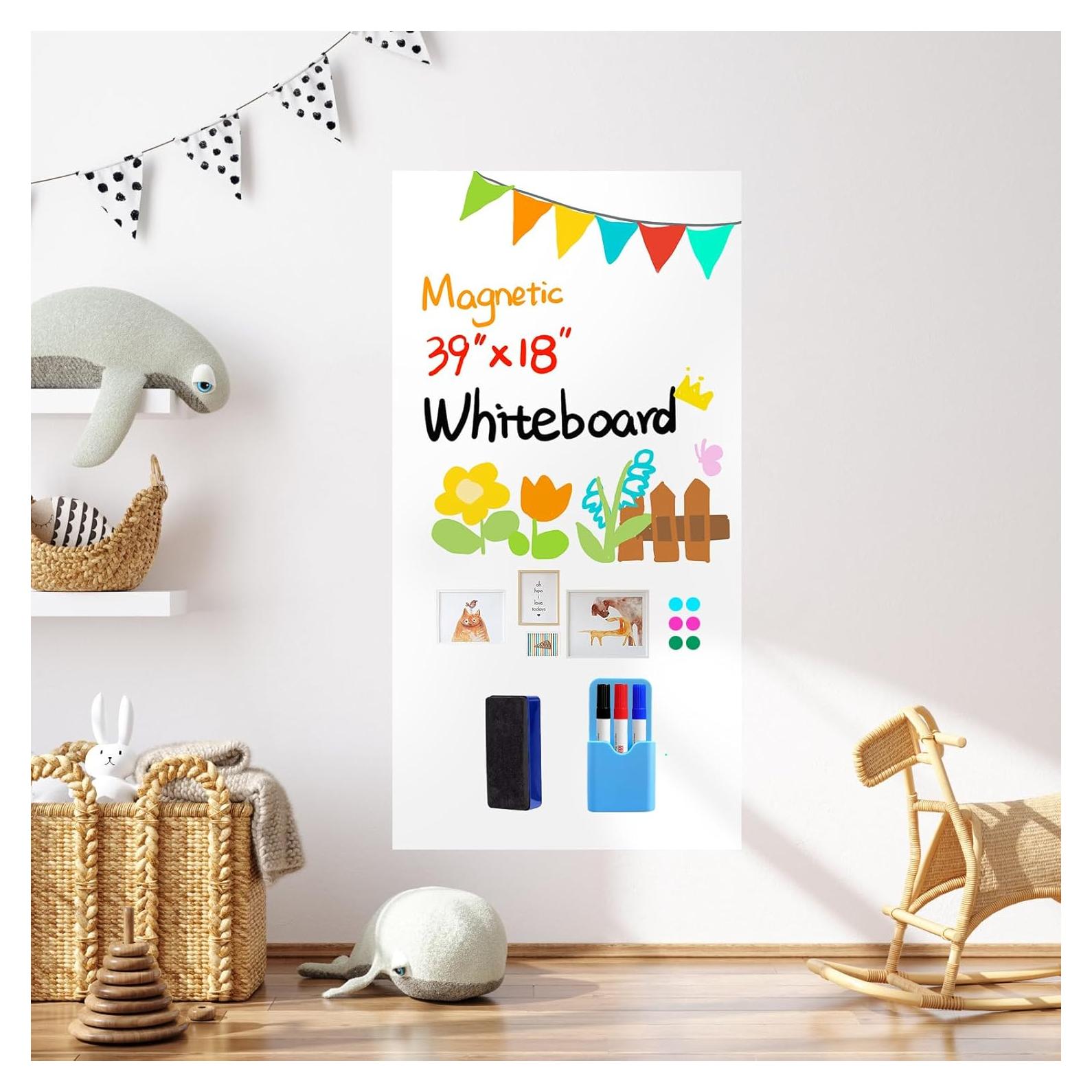 Papel Contacto Magnético GMEHAR 46x99 cm Pizarra Blanca Adhesiva