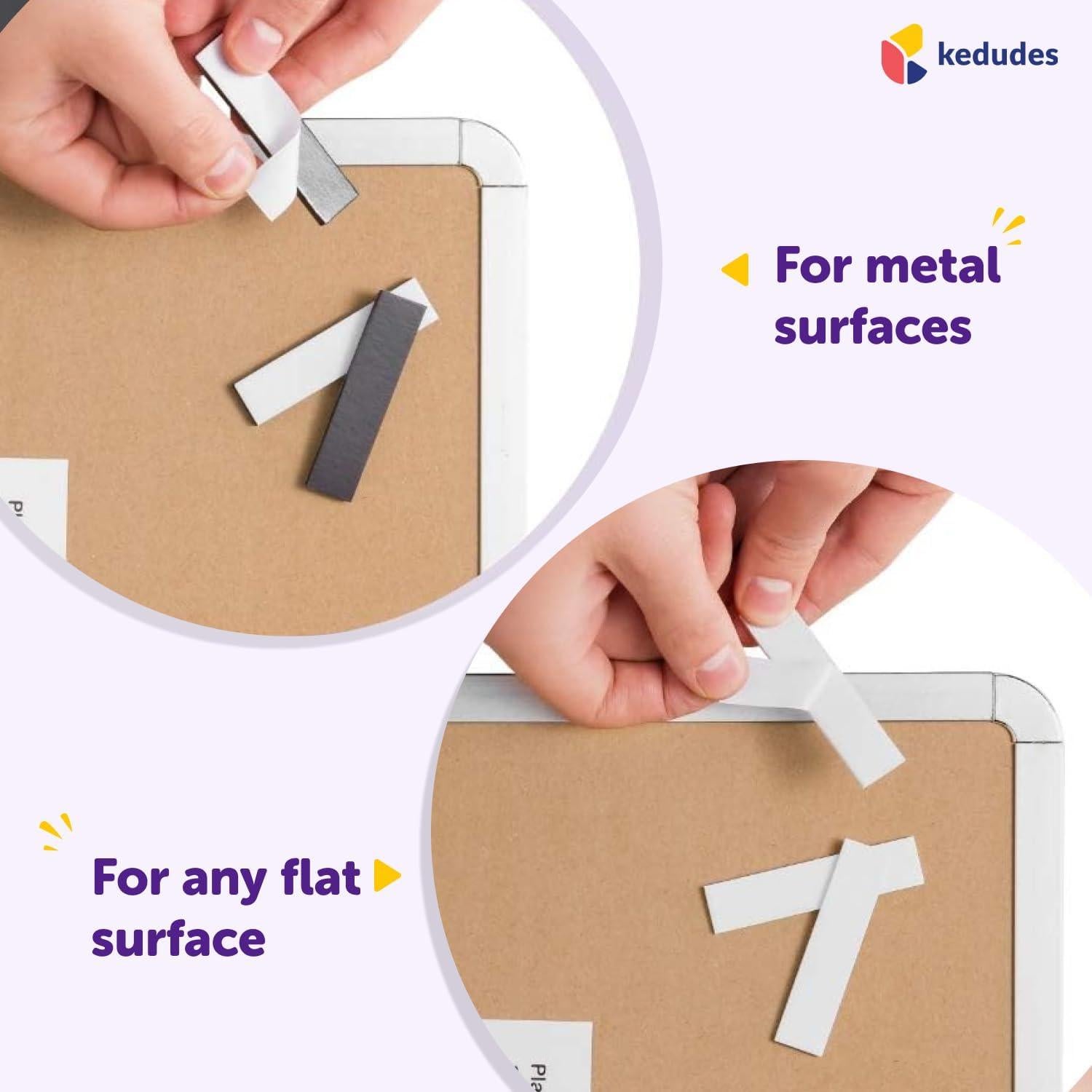 Pizarra Blanca Magnética Kedudes 28x36 cm con 6 Marcadores