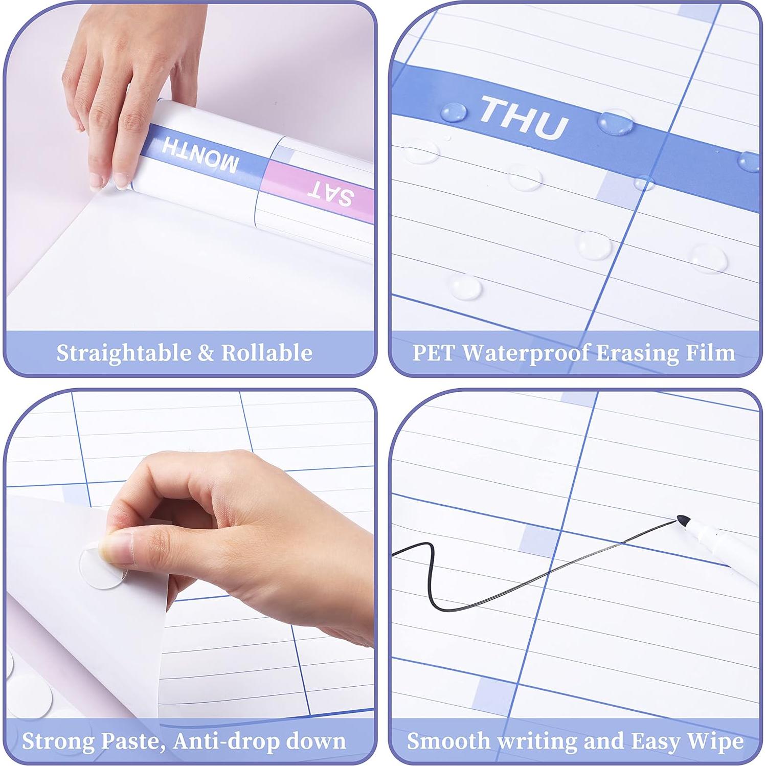 Calendario Borrable BooQool Grande para Pared 70.4x101.6cm