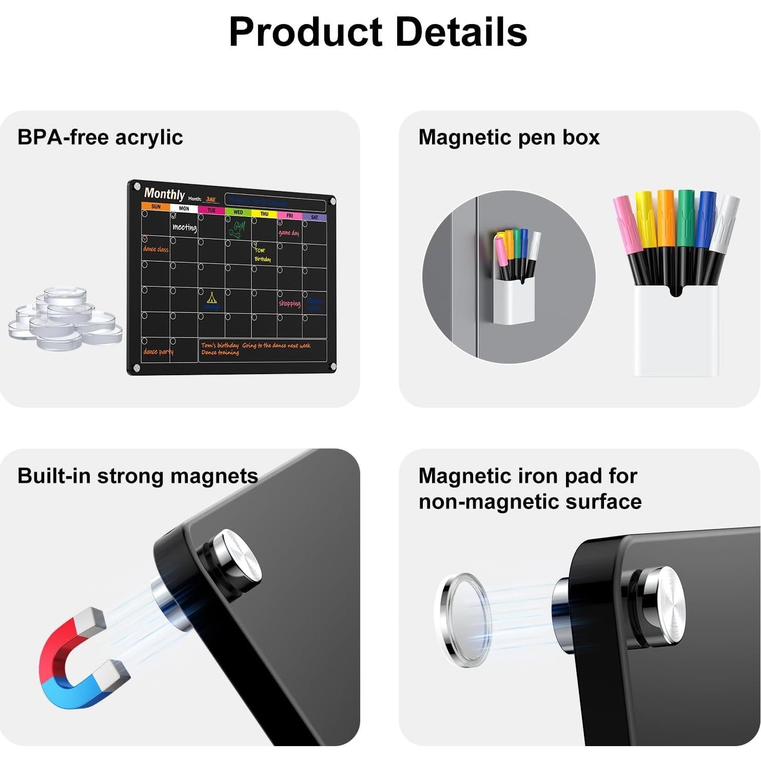 Tablero Acrílico Magnético Borrable 43.2x30.5cm DongHiaXing