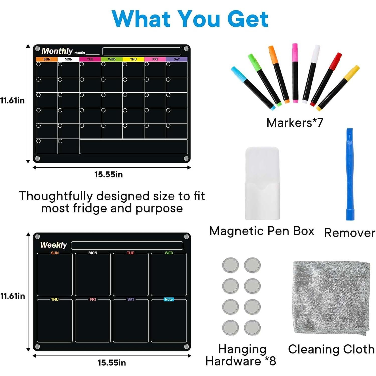 Tablero Acrílico Magnético Borrable 43.2x30.5cm DongHiaXing