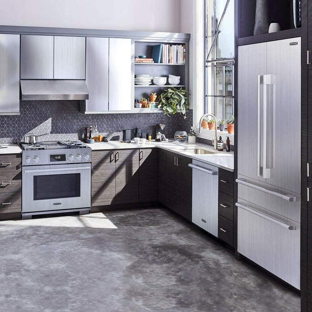 Papel Contacto Autoadhesivo YENHOME 61x299 cm Acero Inoxidable Plateado