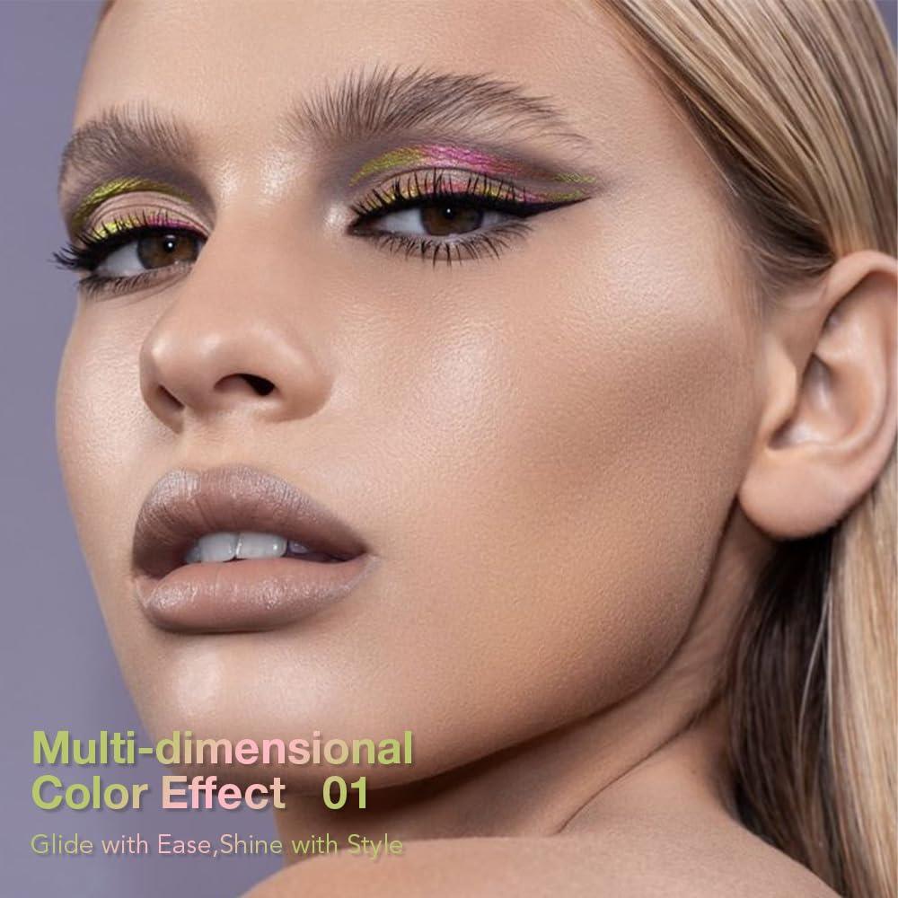 Eyeliner Líquido Multichrome Evpct Chameleon 9g - Brillo Rosa