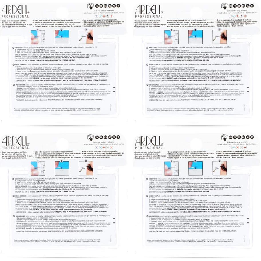 Pestañas Postizas Ardell Doble Up Individuales Largas Marrón