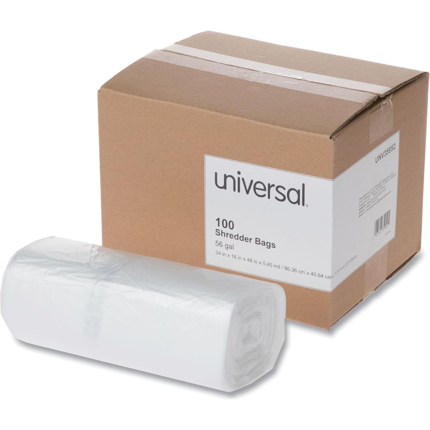 Bolsas de Destrucción Alta Densidad Universal 56 Galones 100/Caja
