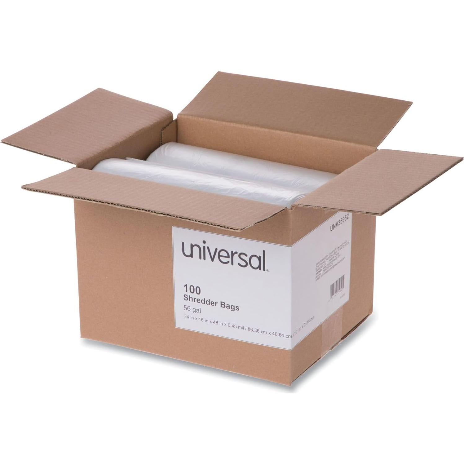 Bolsas de Destrucción Alta Densidad Universal 56 Galones 100/Caja