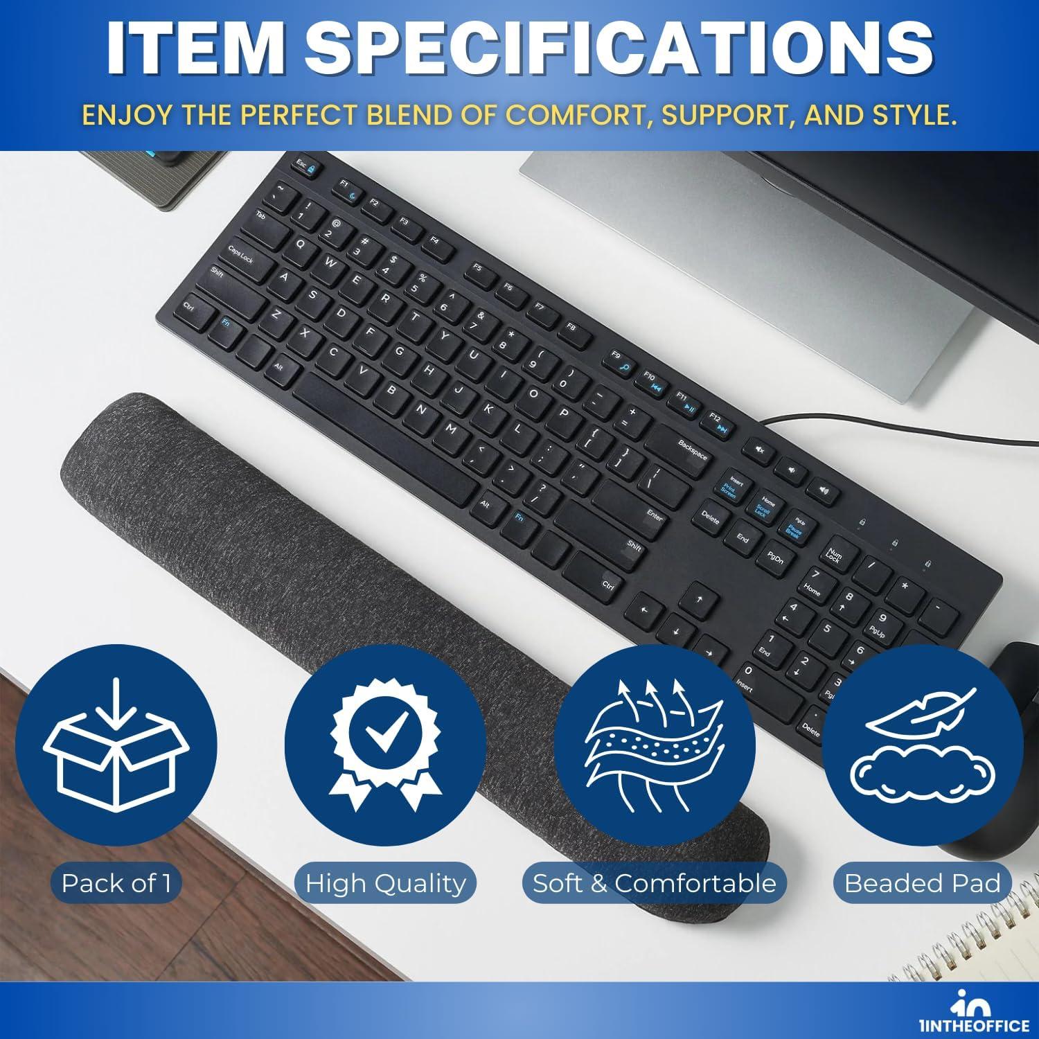 Almohadilla Ergonómica para Muñeca 1EnLaOficina con Perlas