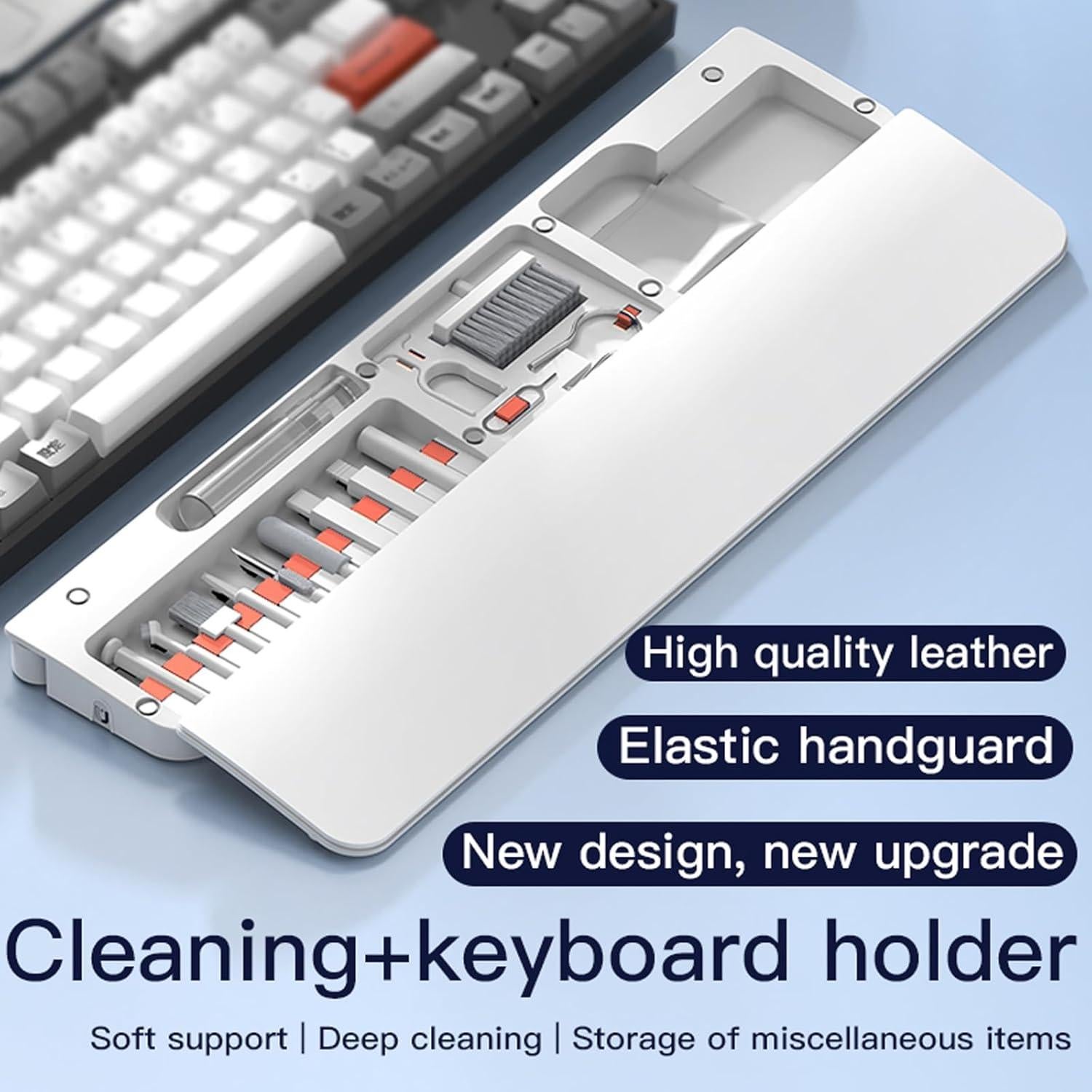 Reposamuñecas Ergonómico Hallocool con Kit de Limpieza 22 en 1