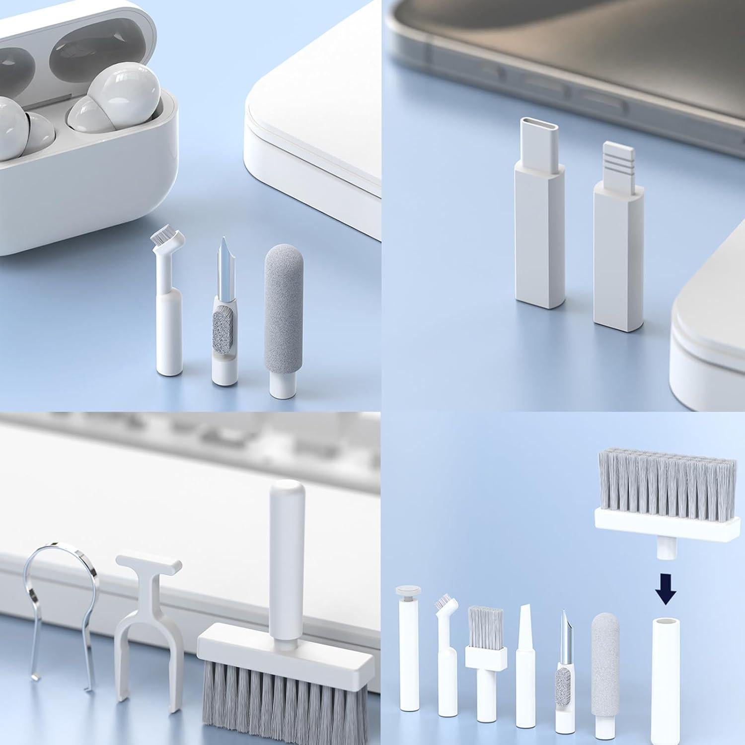 Reposamuñecas Ergonómico Hallocool con Kit de Limpieza 22 en 1