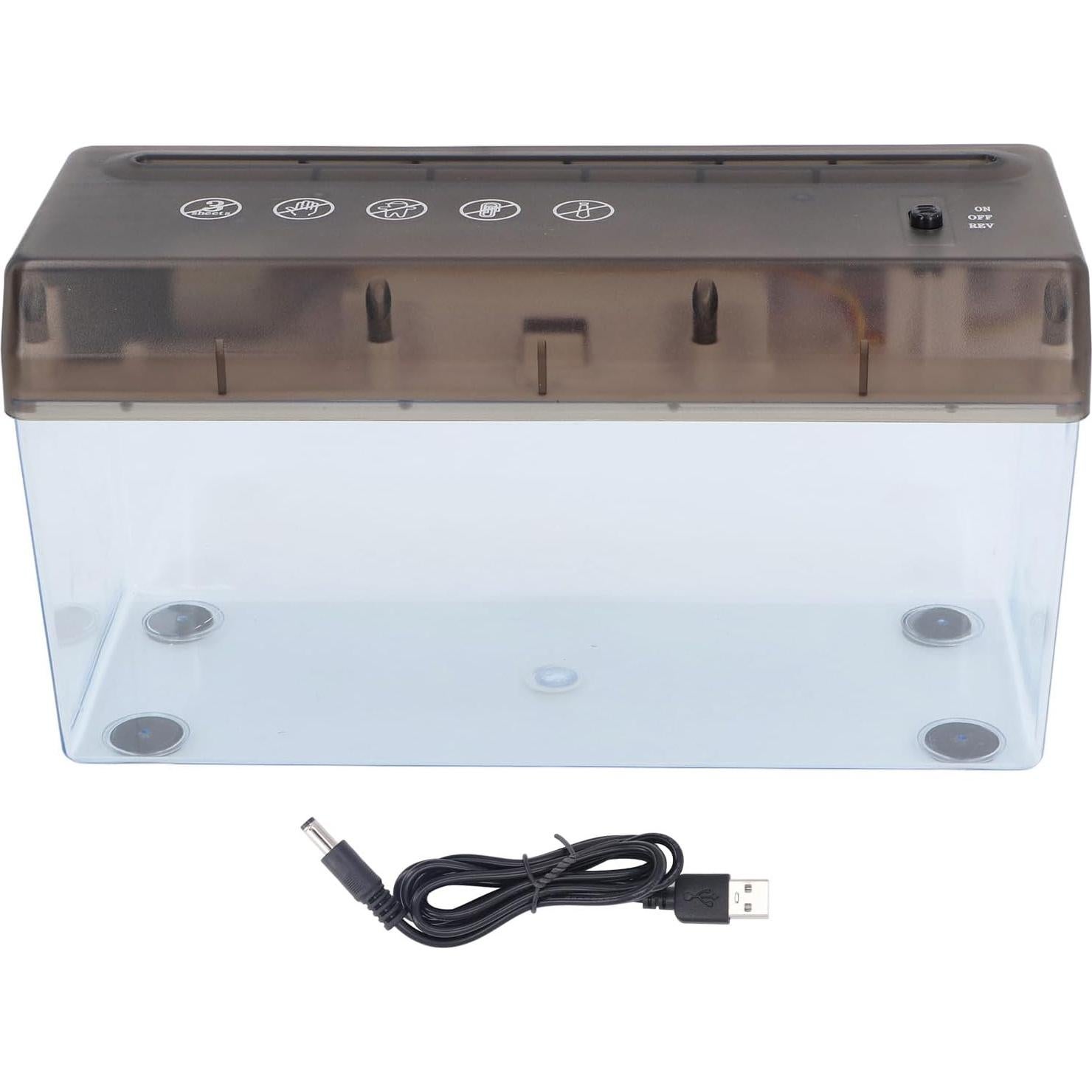 Destructora de Papel Eléctrica Hilitand A4 USB 1 Hoja