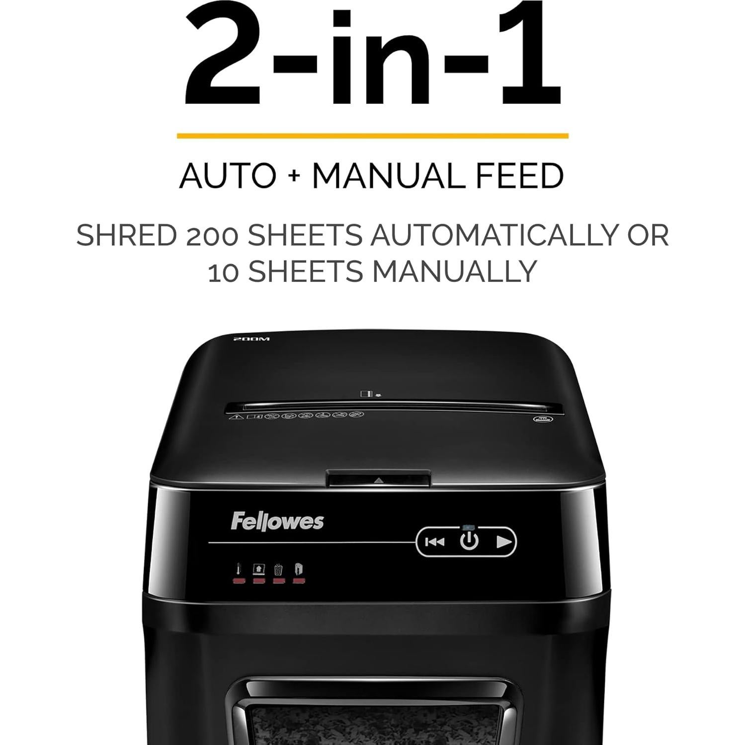 Trituradora Fellowes AutoMax 200M Micro-Corte 200 Hojas