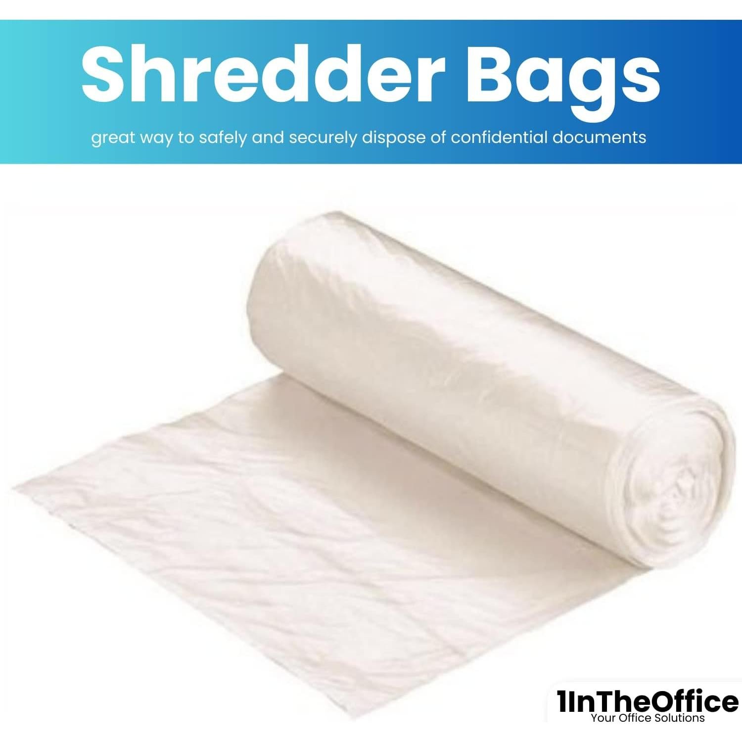 Bolsas para Destructora 59.8 Litros 1EnLaOficina - 100 Unidades