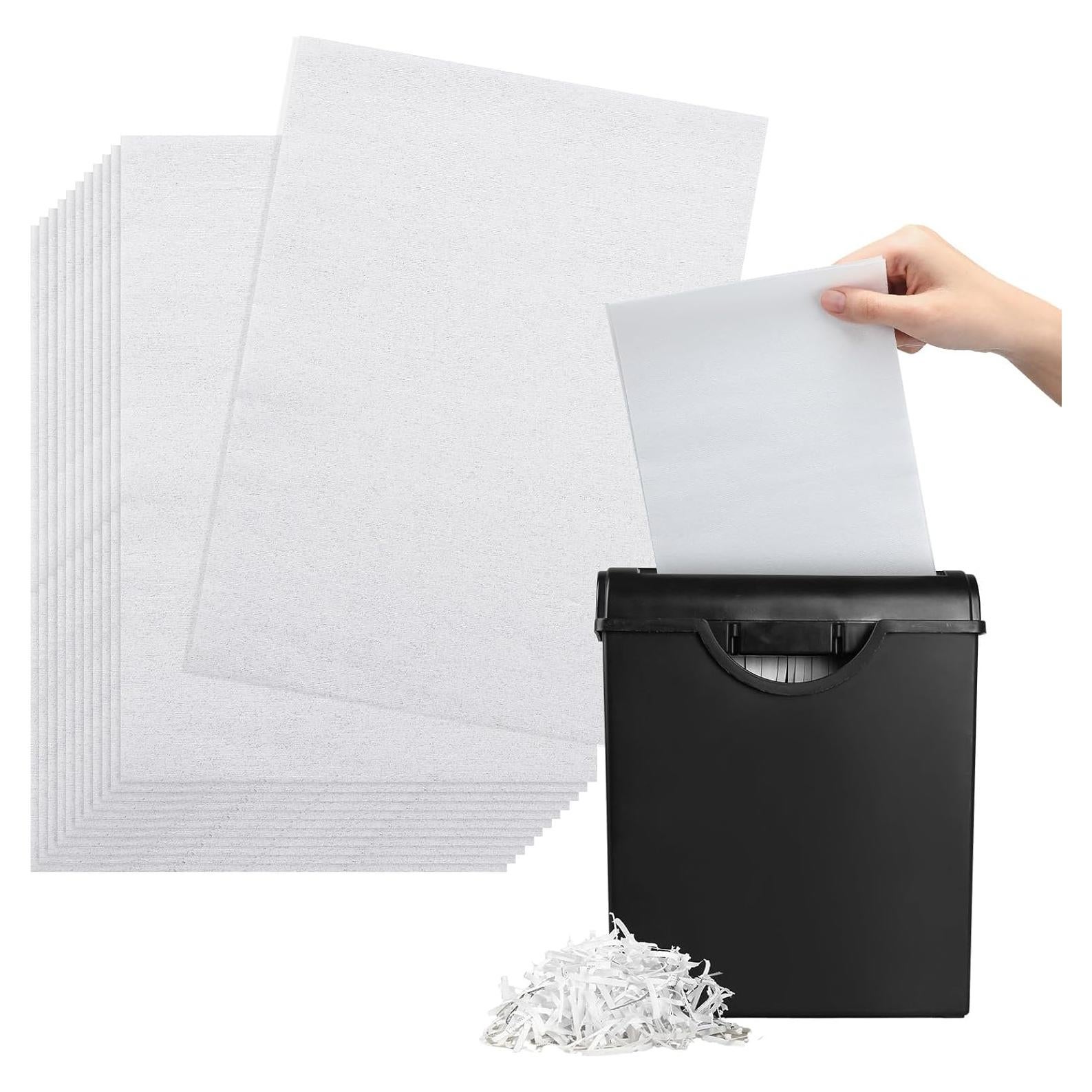 100 Hojas Lubricantes para Trituradoras de Papel Feifeiya 15.5x22 cm