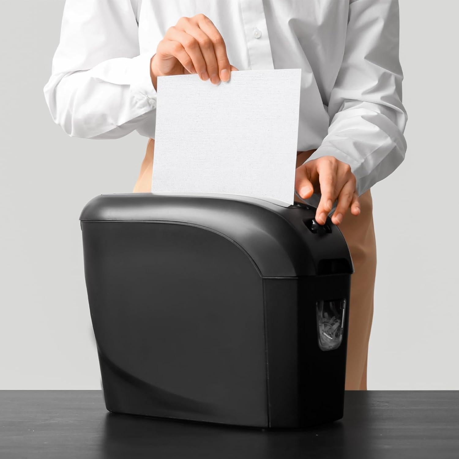 100 Hojas Lubricantes para Trituradoras de Papel Feifeiya 15.5x22 cm