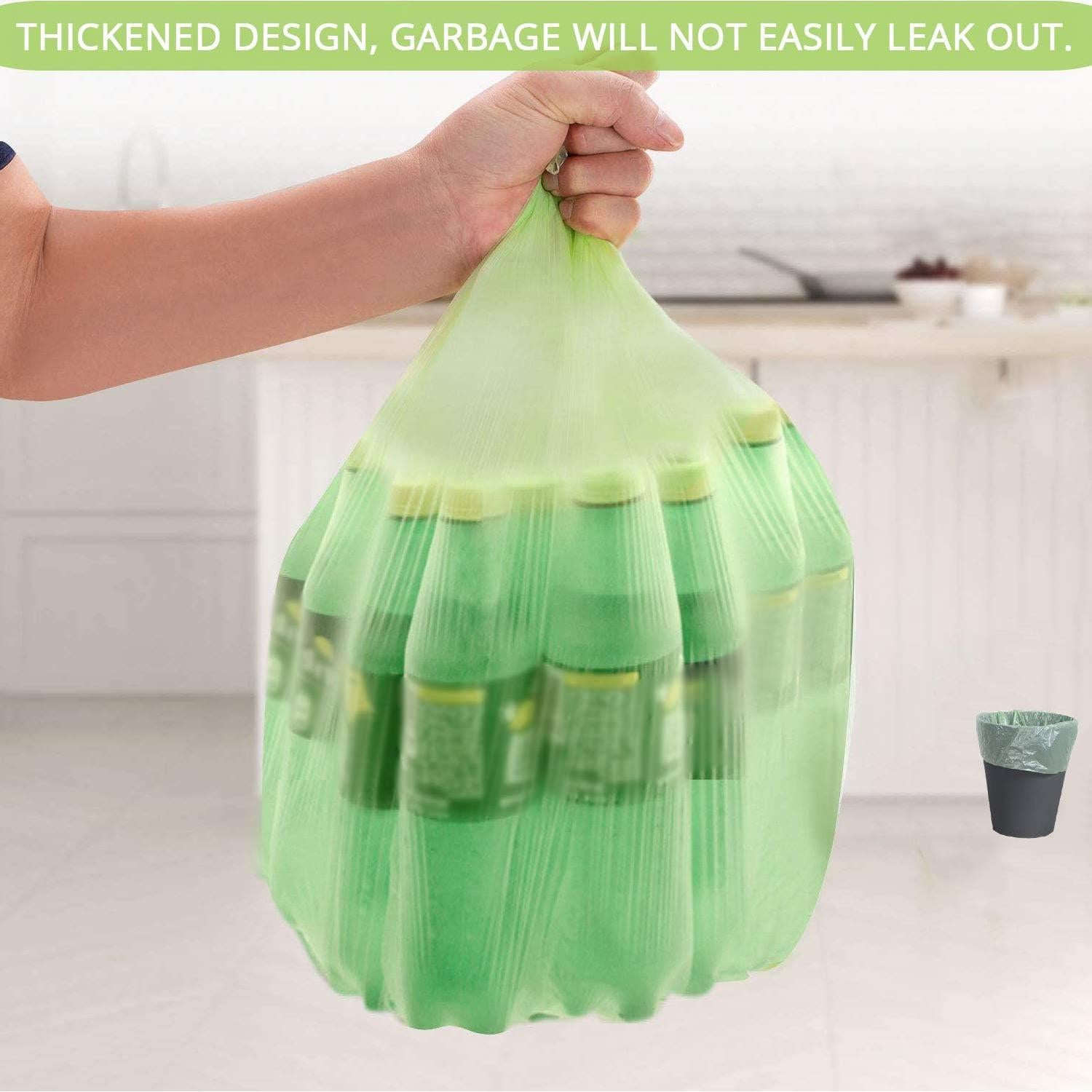 Bolsas de Basura Biodegradables WADNGXM 6 Galones 100 Unidades