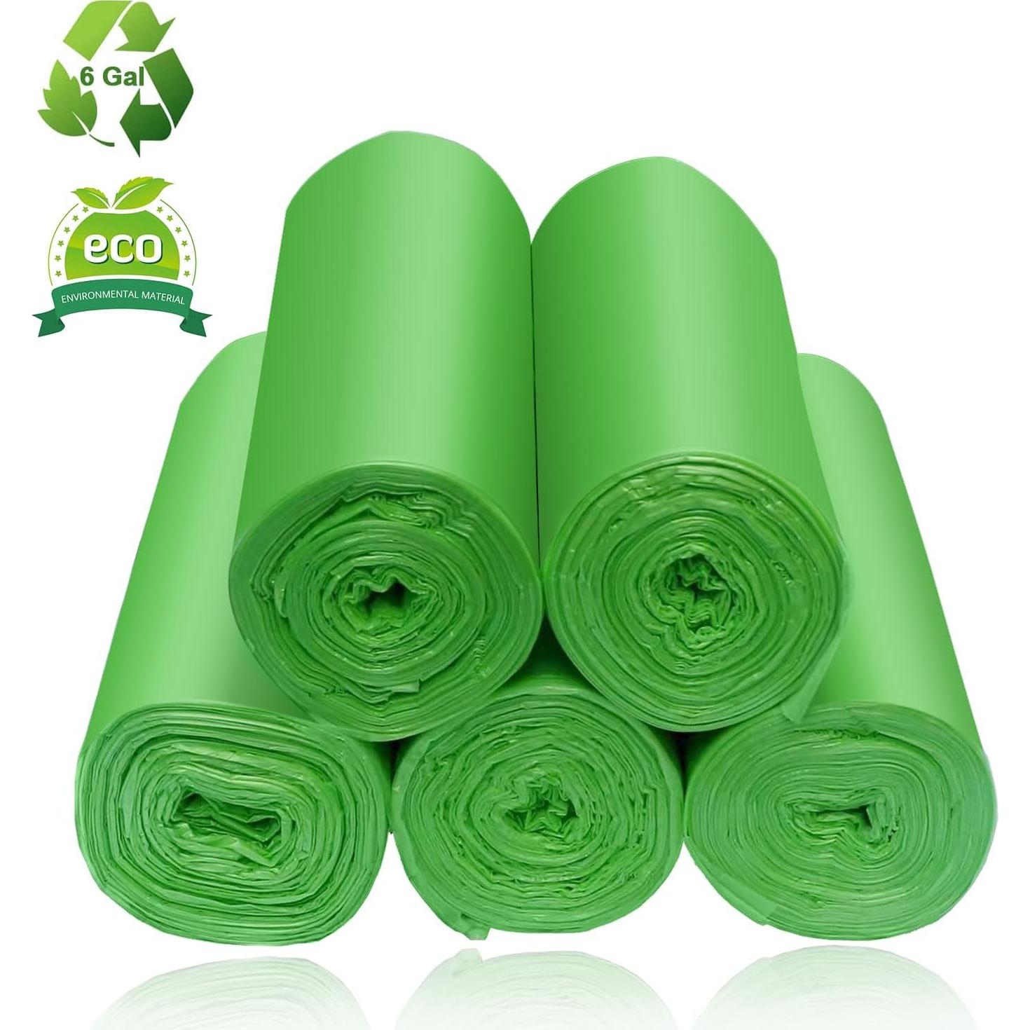 Bolsas de Basura Biodegradables WADNGXM 6 Galones 100 Unidades