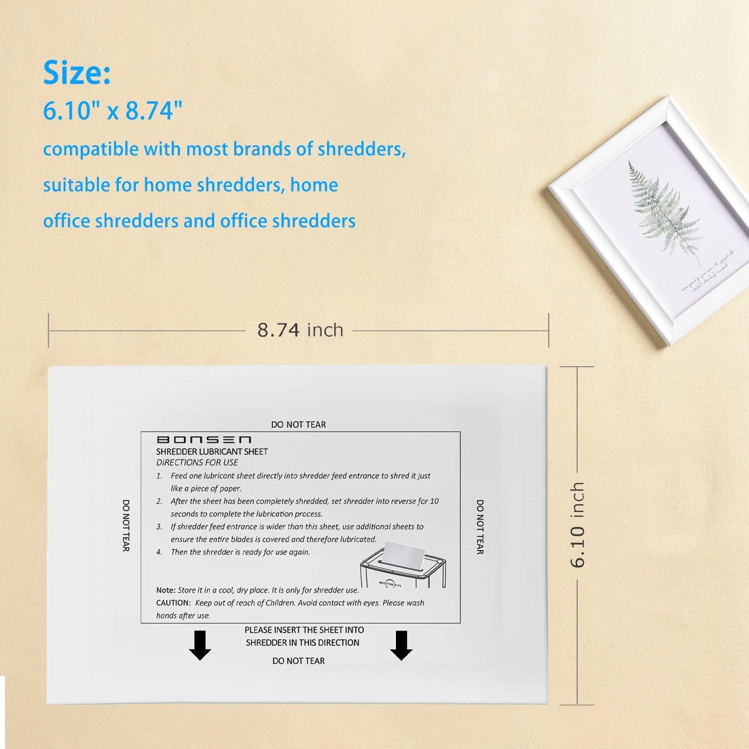 Hojas de Lubricante para Trituradoras BONSEN - Paquete 50 Unidades