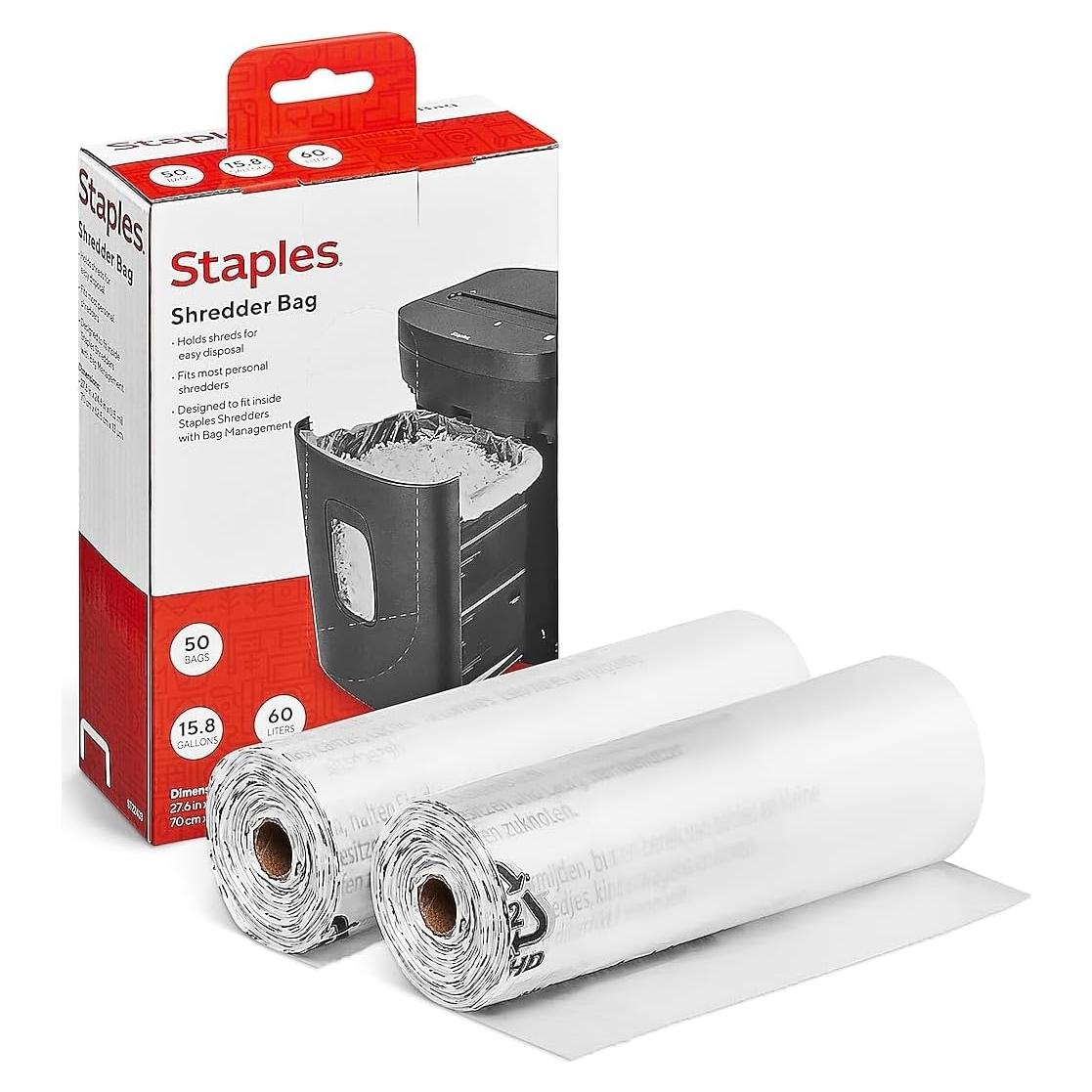 Bolsas para Destructoras TRU RED 15.8 Gal, 100 Unidades