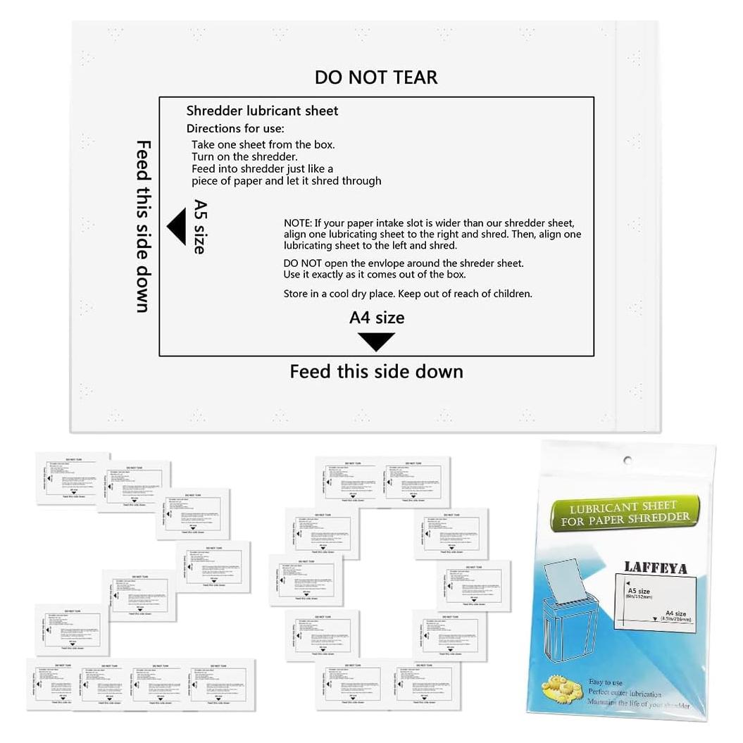 Hojas Lubricantes para Trituradoras Laffeya - 20 Unidades