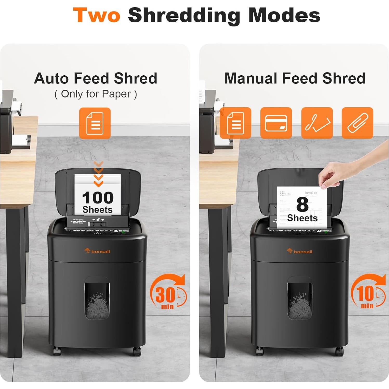Trituradora de Papel Bonsaii C231-D Automática 100 Hojas