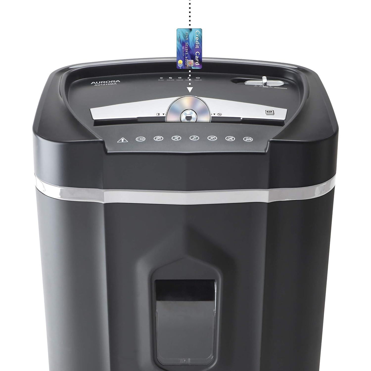 Destructora de Papel Aurora AU1210MA Micro-Corte 12 Hojas