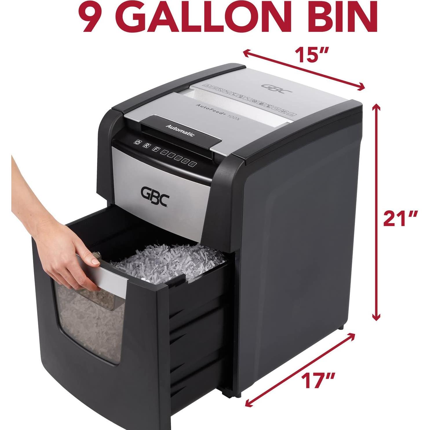 Destructora de papel GBC Auto Feed+ 100M Micro-Corte 100 Hojas