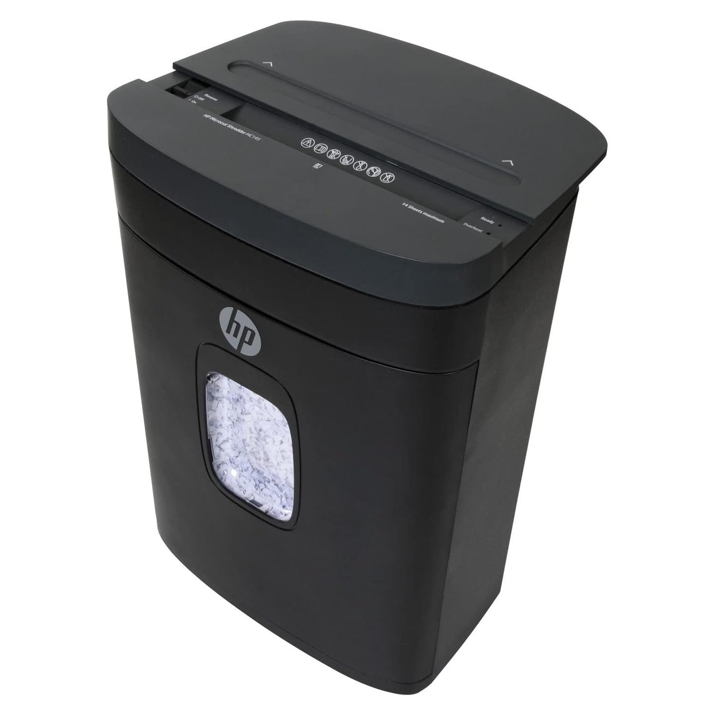 Trituradora de Papel Micro Corte HP 14 Hojas 19L para Casa