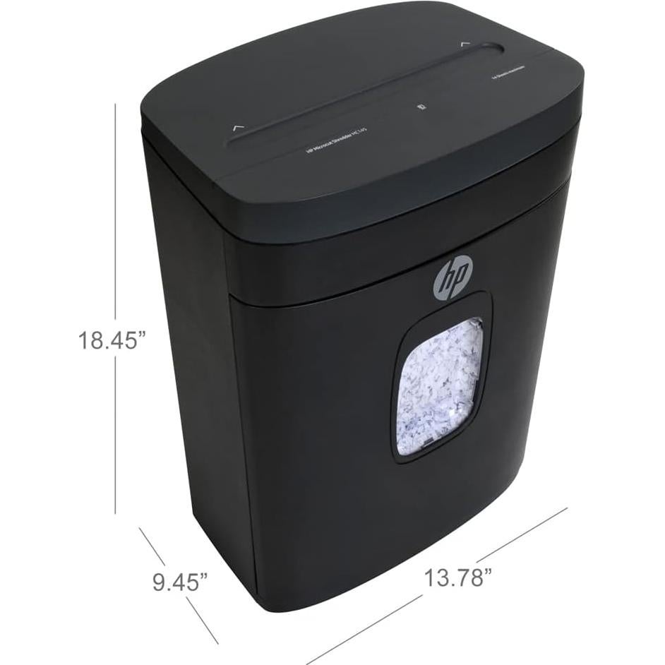 Trituradora de Papel Micro Corte HP 14 Hojas 19L para Casa