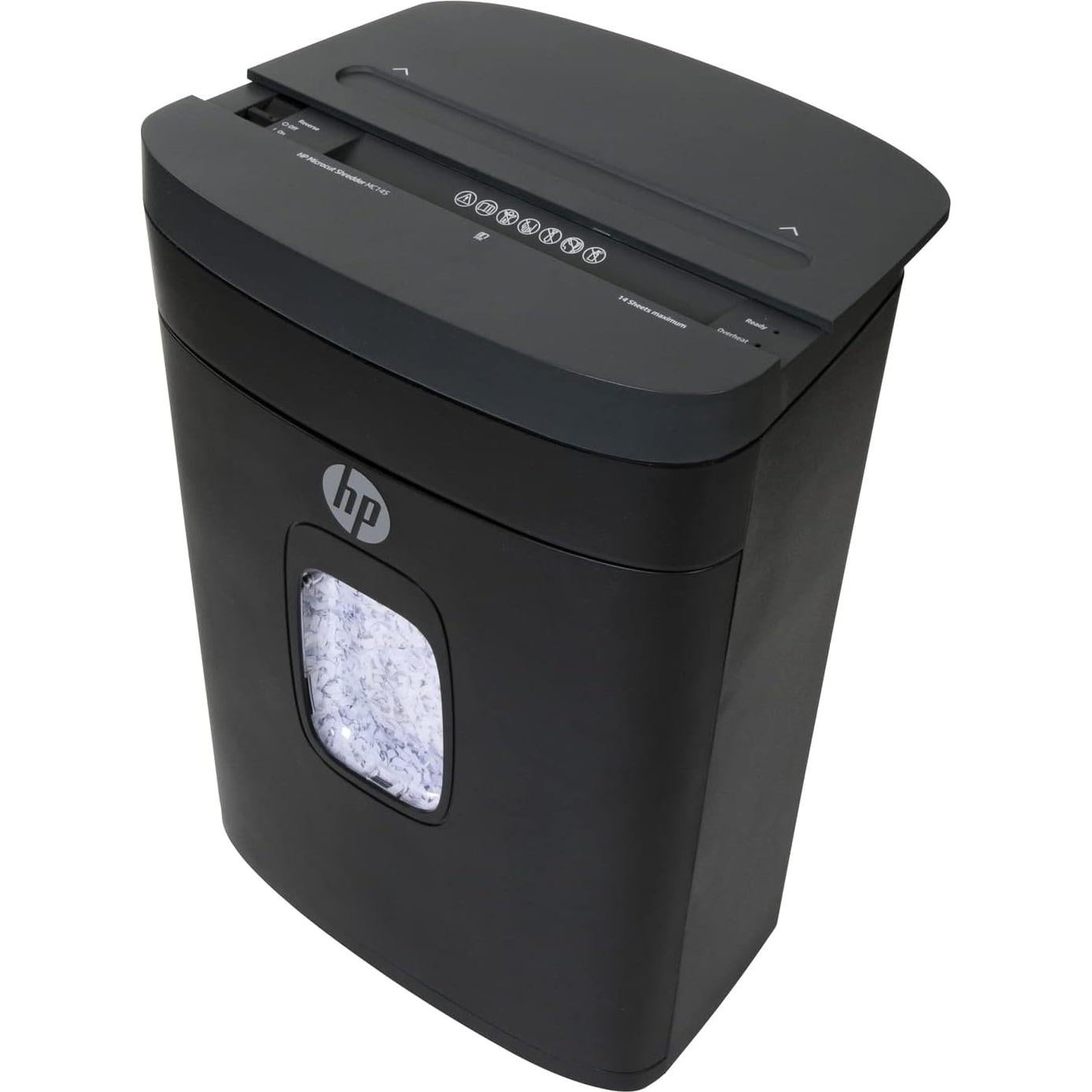 Trituradora de Papel Micro Corte HP 14 Hojas 19L para Casa