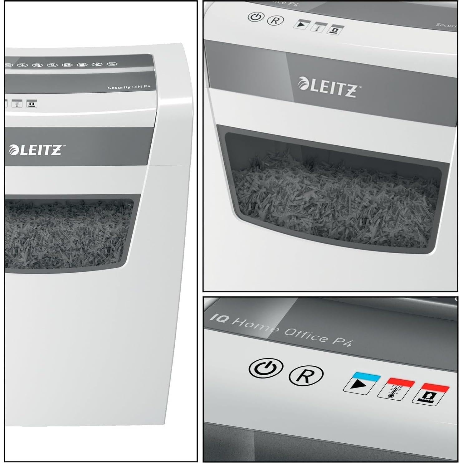 Destructora de papel Leitz IQ 10 hojas corte cruzado P4