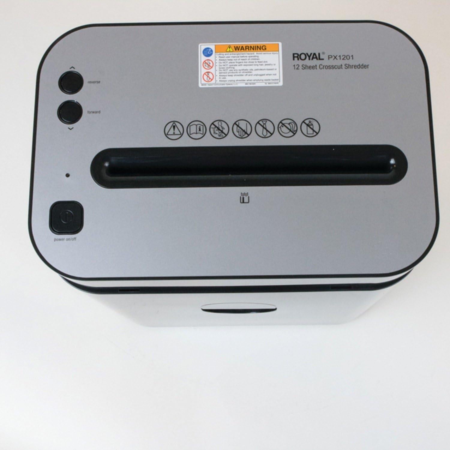 Destructora de papel Royal PX1201 corte cruzado 12 hojas